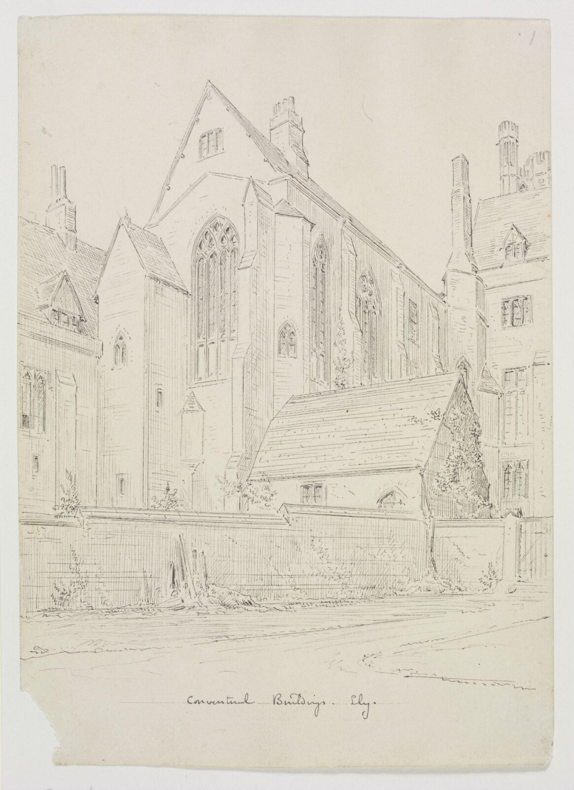 Drawing, A.W.N. Pugin, 1848