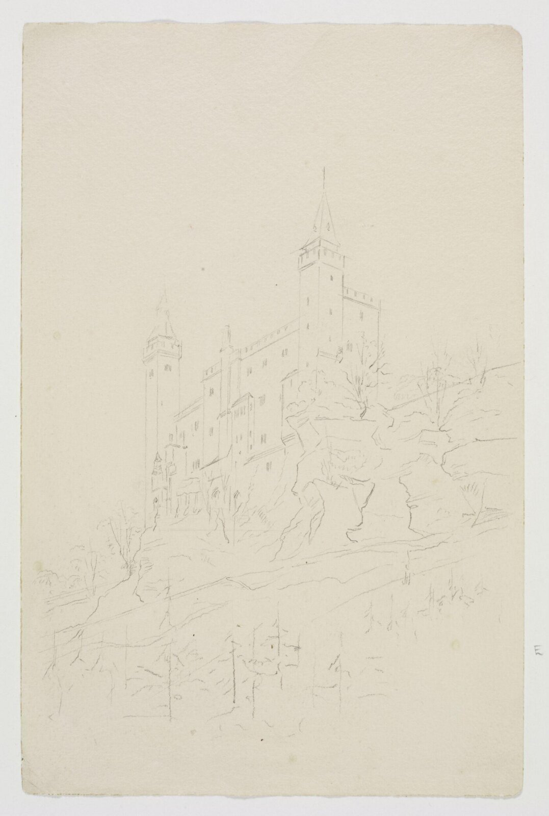 Drawing, A.W.N. Pugin, 1849