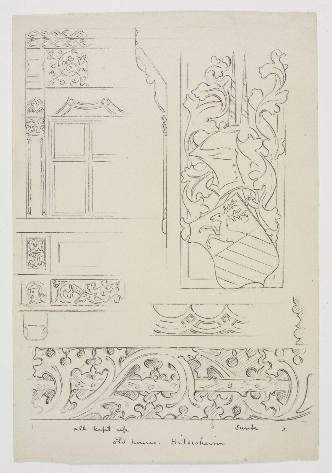 Drawing, A.W.N. Pugin, 1850