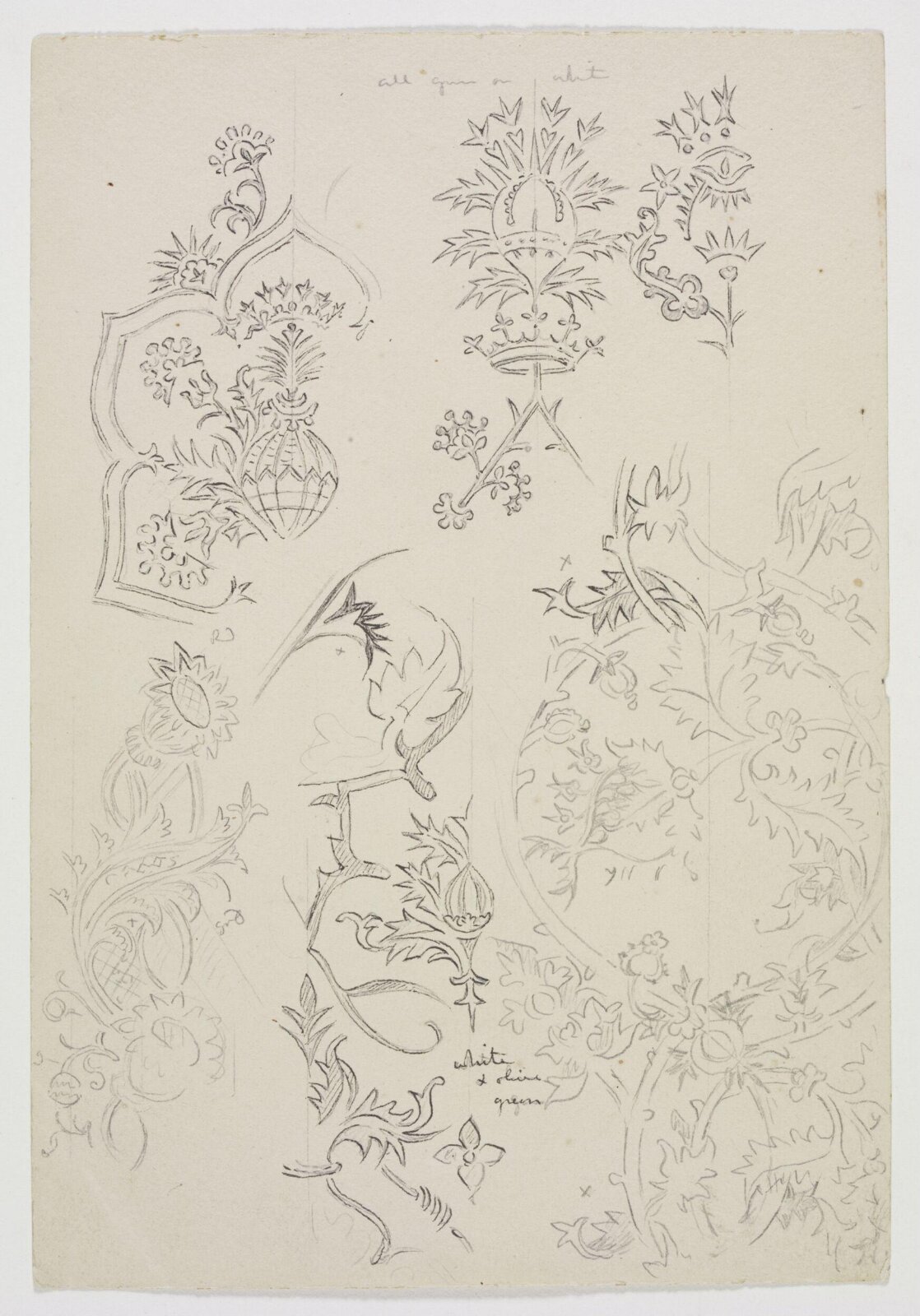 Drawing, A.W.N. Pugin, 1850