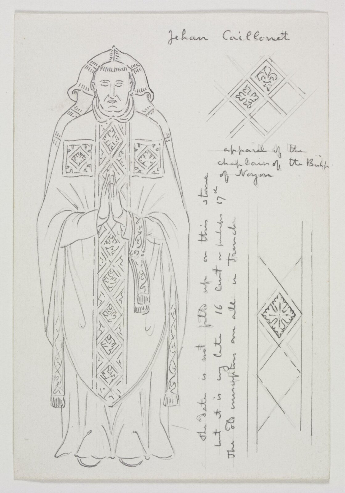 Drawing, A.W.N. Pugin, c. 1839-1852