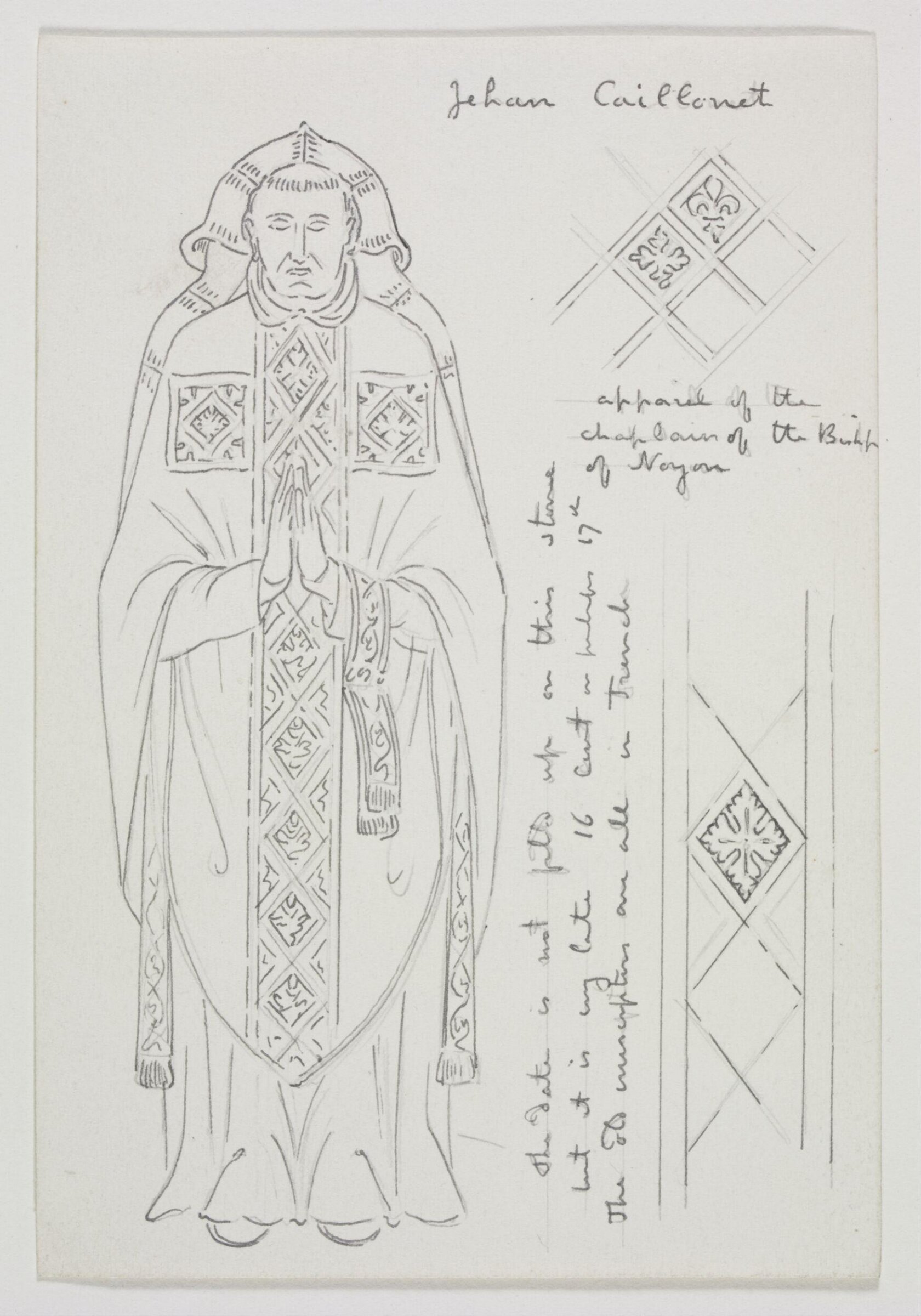 Drawing, A.W.N. Pugin, c. 1839-1852