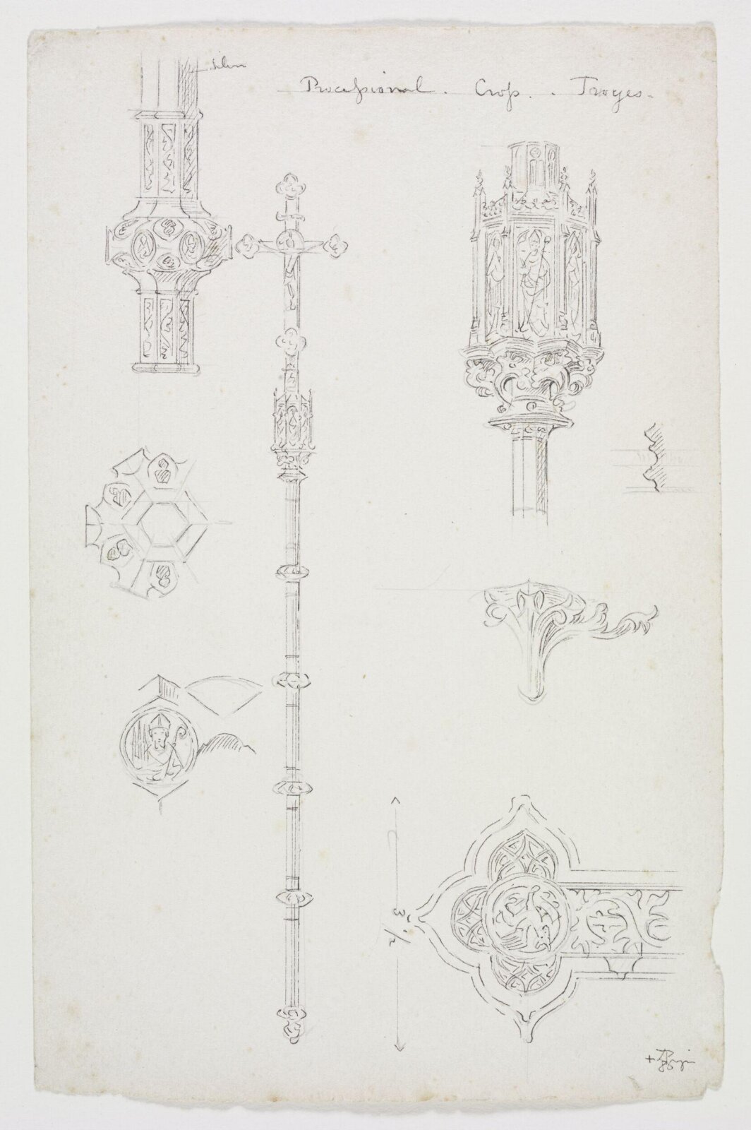 Drawing, A.W.N. Pugin, c. 1851