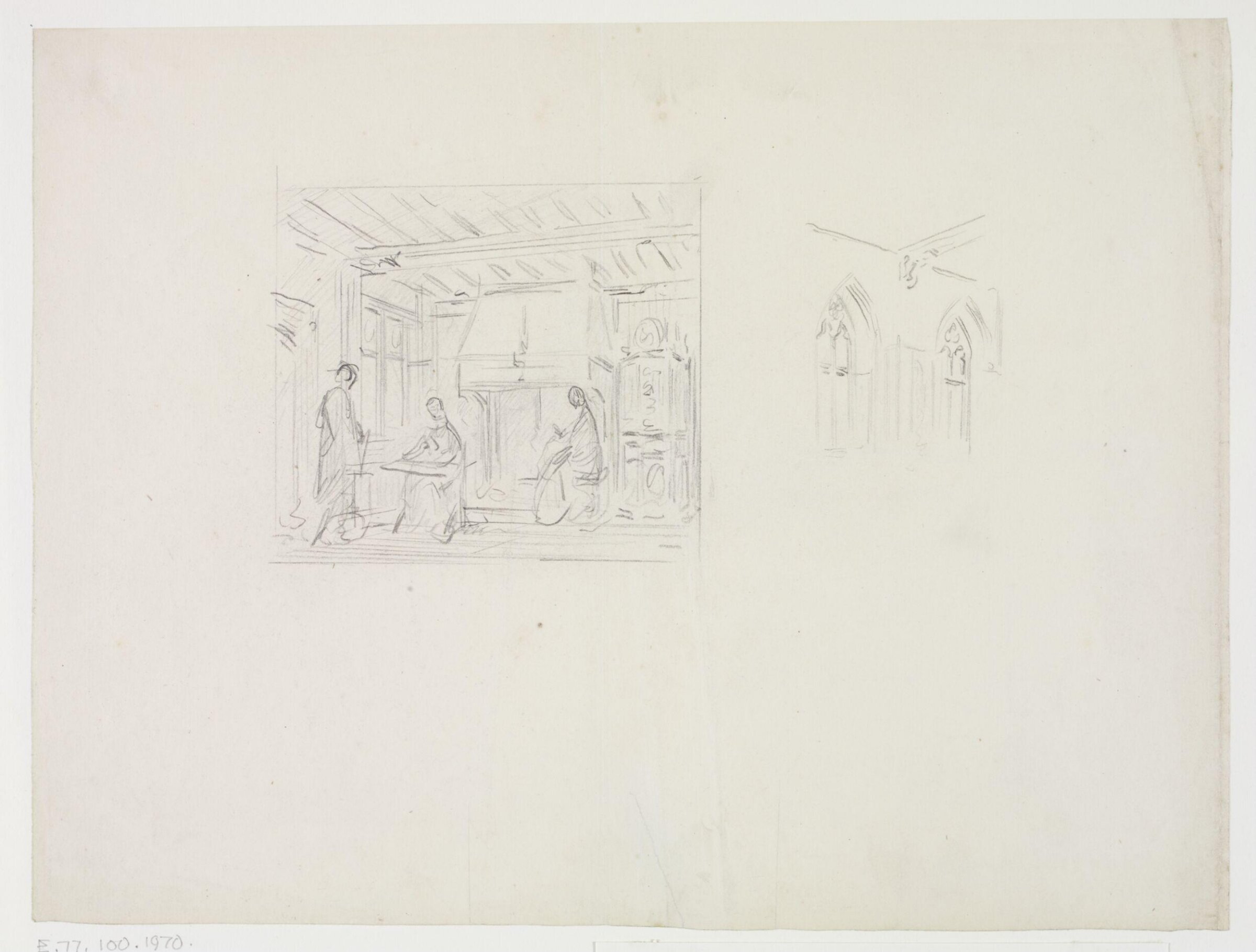 Drawing, A.W.N. Pugin