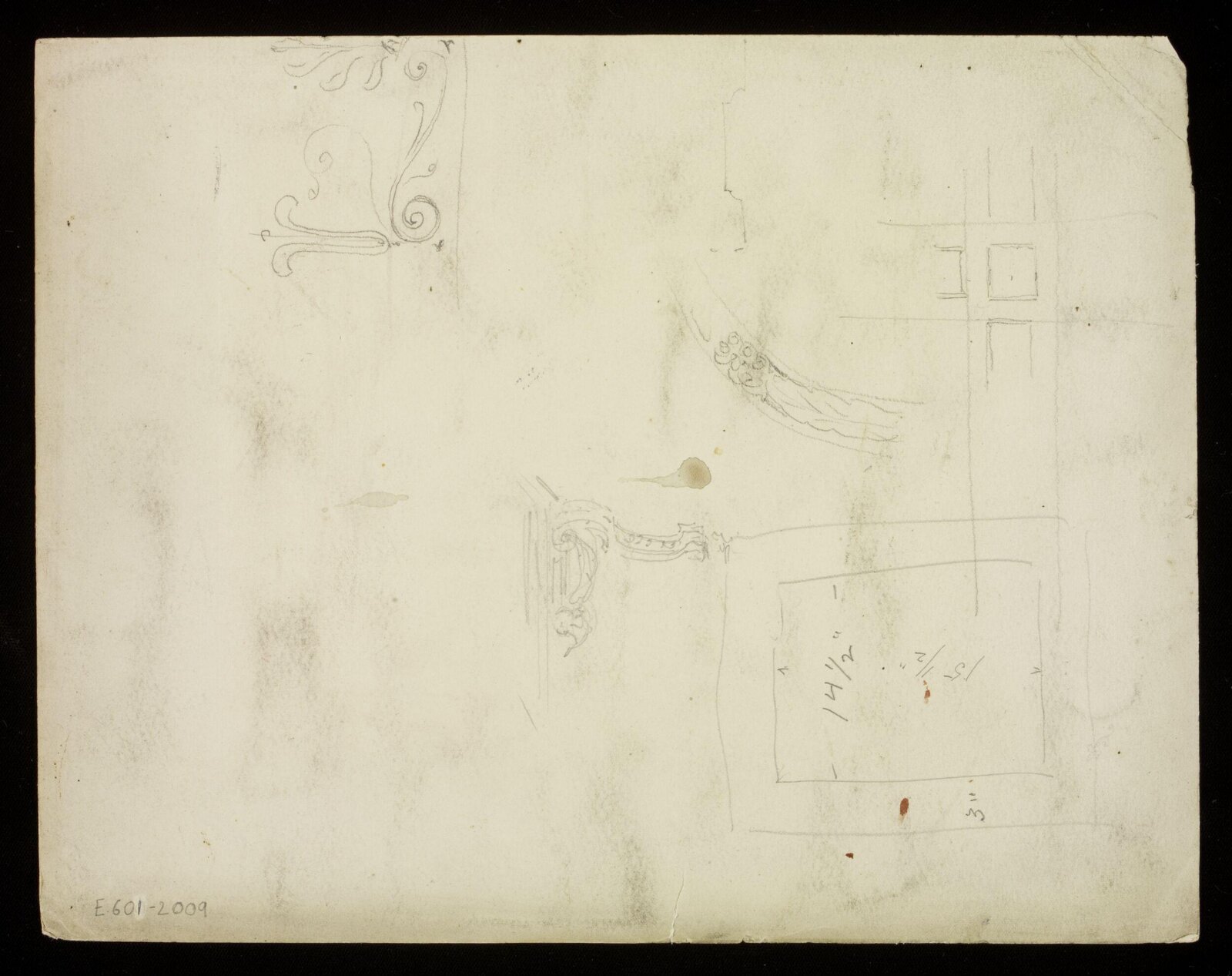 Drawing, J.D. Crace, 26 November 1892