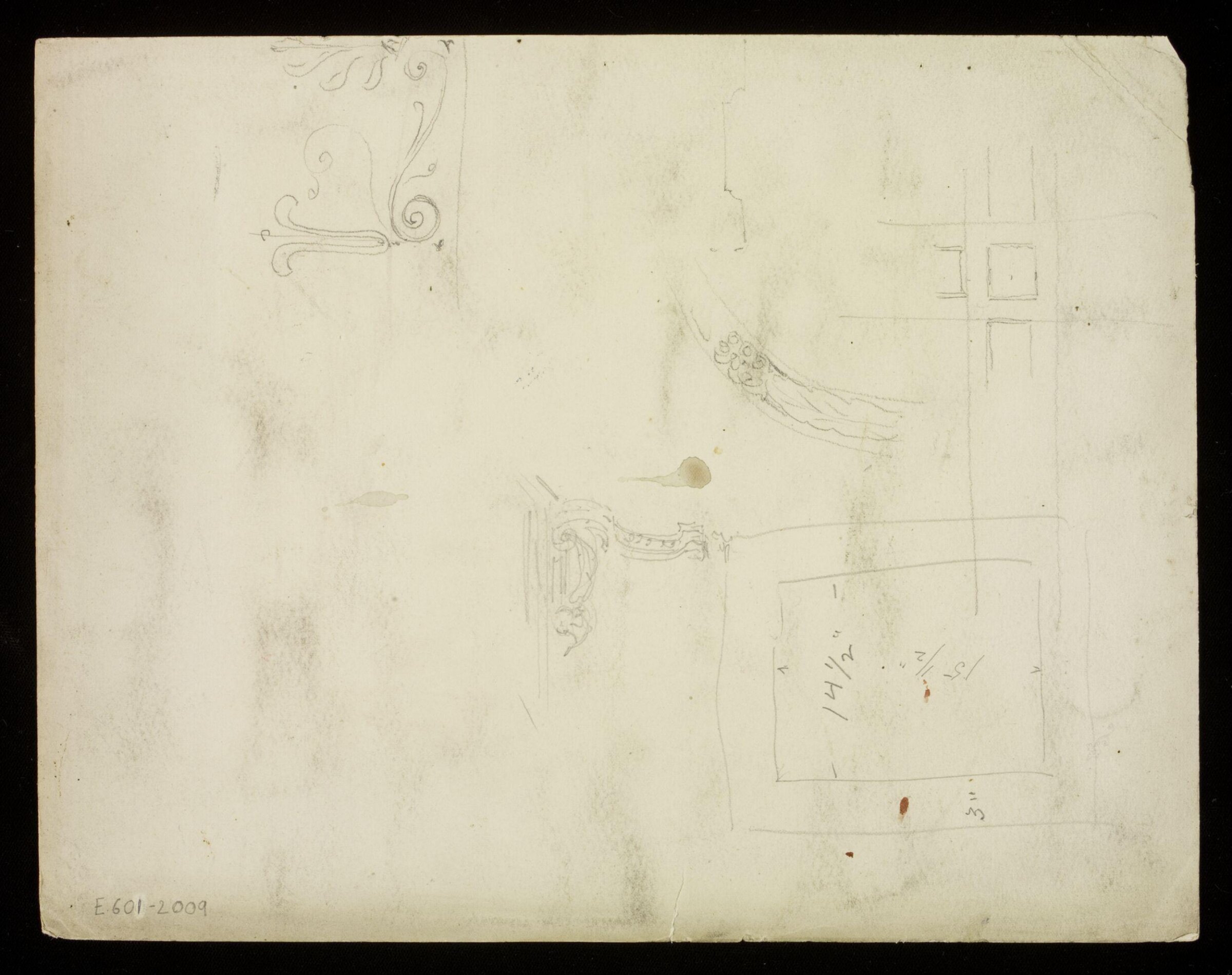 Drawing, J.D. Crace, 26 November 1892