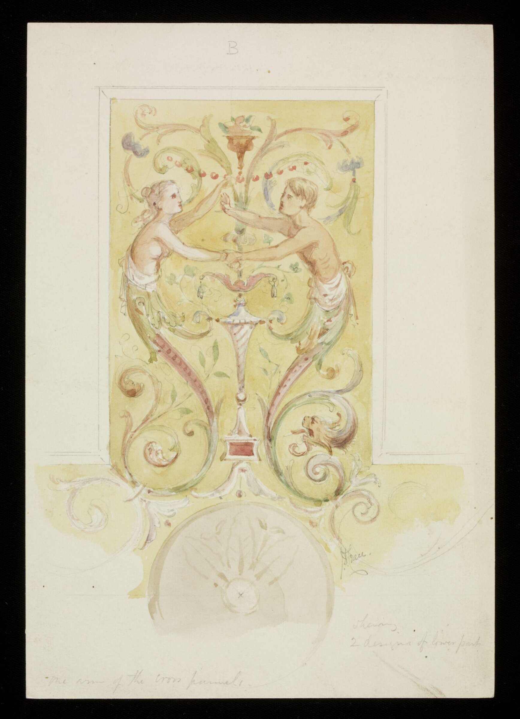 Design by J D Crace, J.D. Crace, 1874-1882