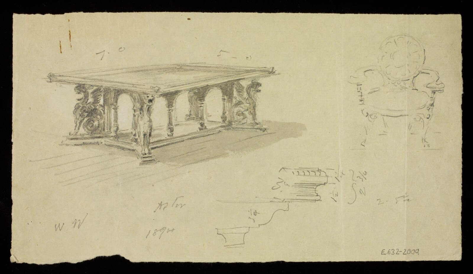 Design by J D Crace, J.D. Crace, late 19th century