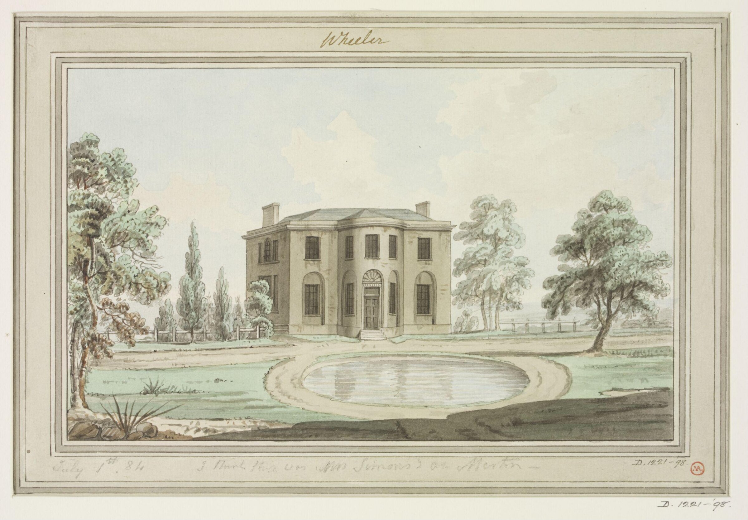 Drawing, George Wheeler, 18th century - 19th century