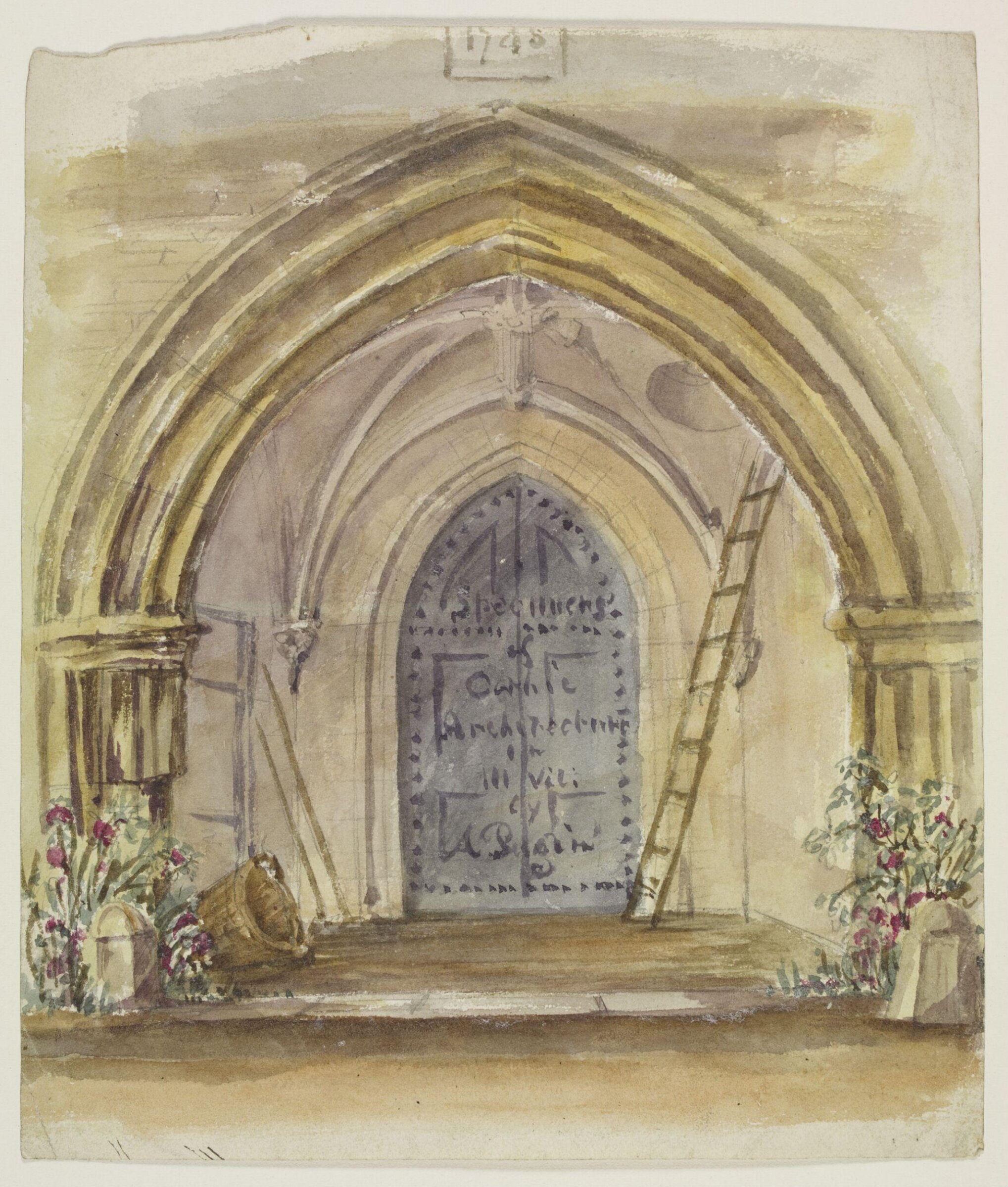 Drawing, pugin, ок. 1821