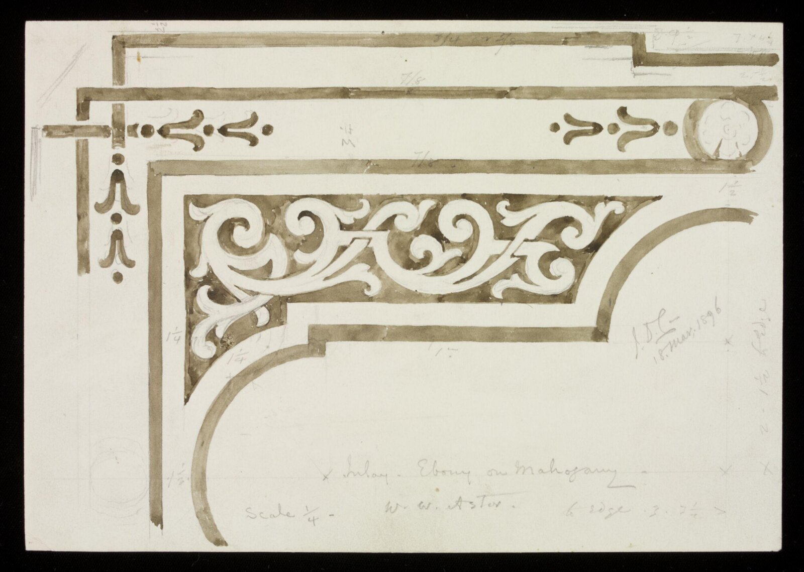 Design by J D Crace, J.D. Crace, 18 March 1896
