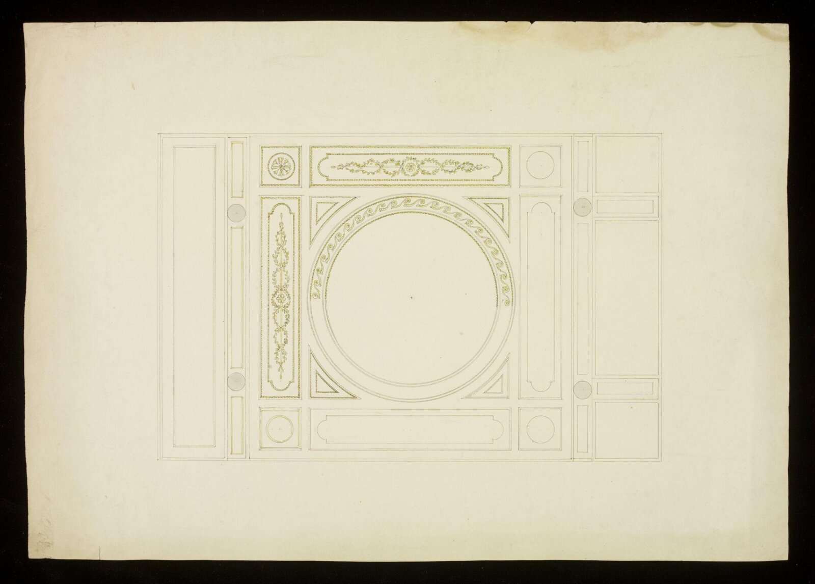 Ceiling in the Louis XVI style, Frederick Crace, circa 1830