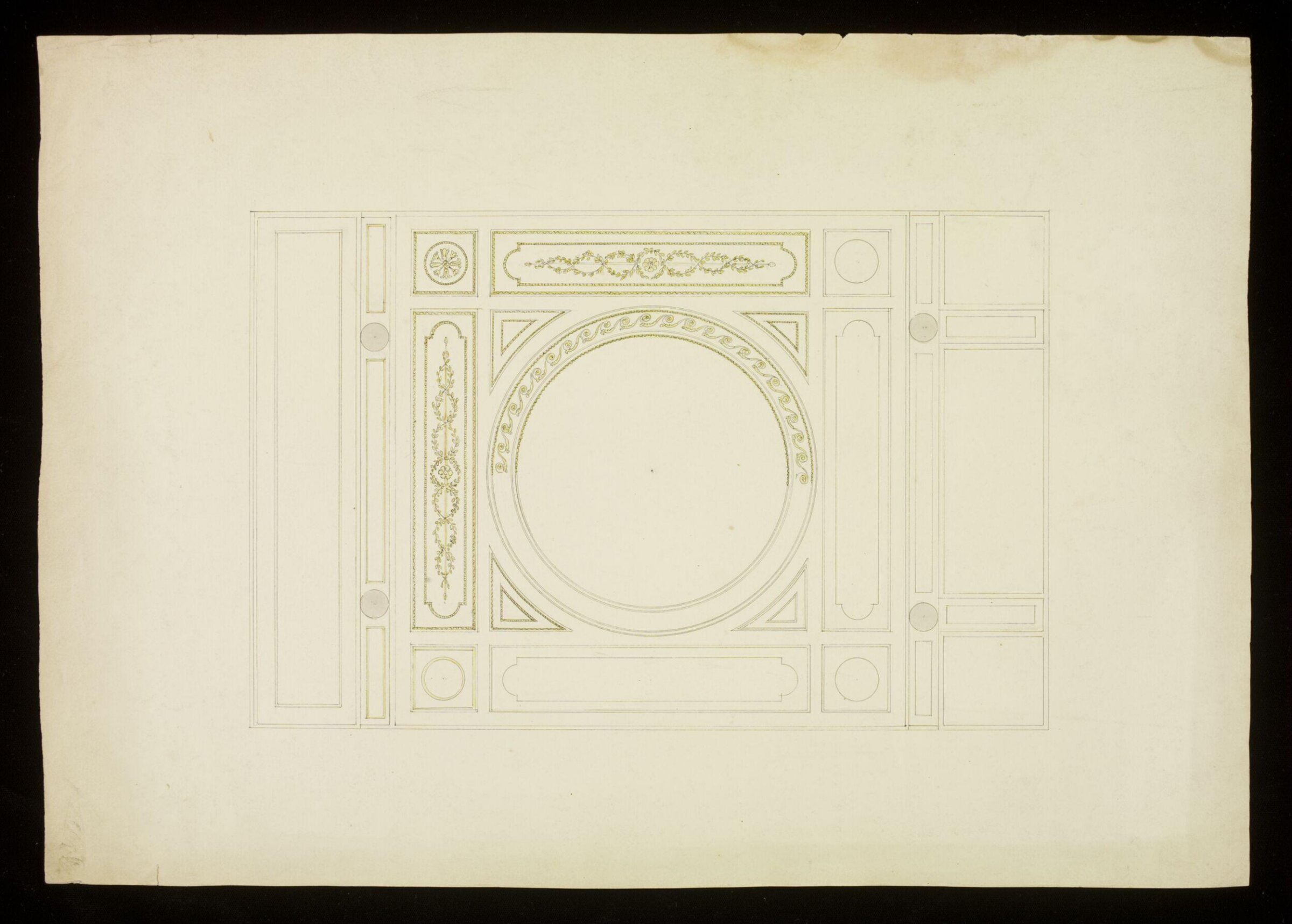 Ceiling in the Louis XVI style, Frederick Crace, circa 1830