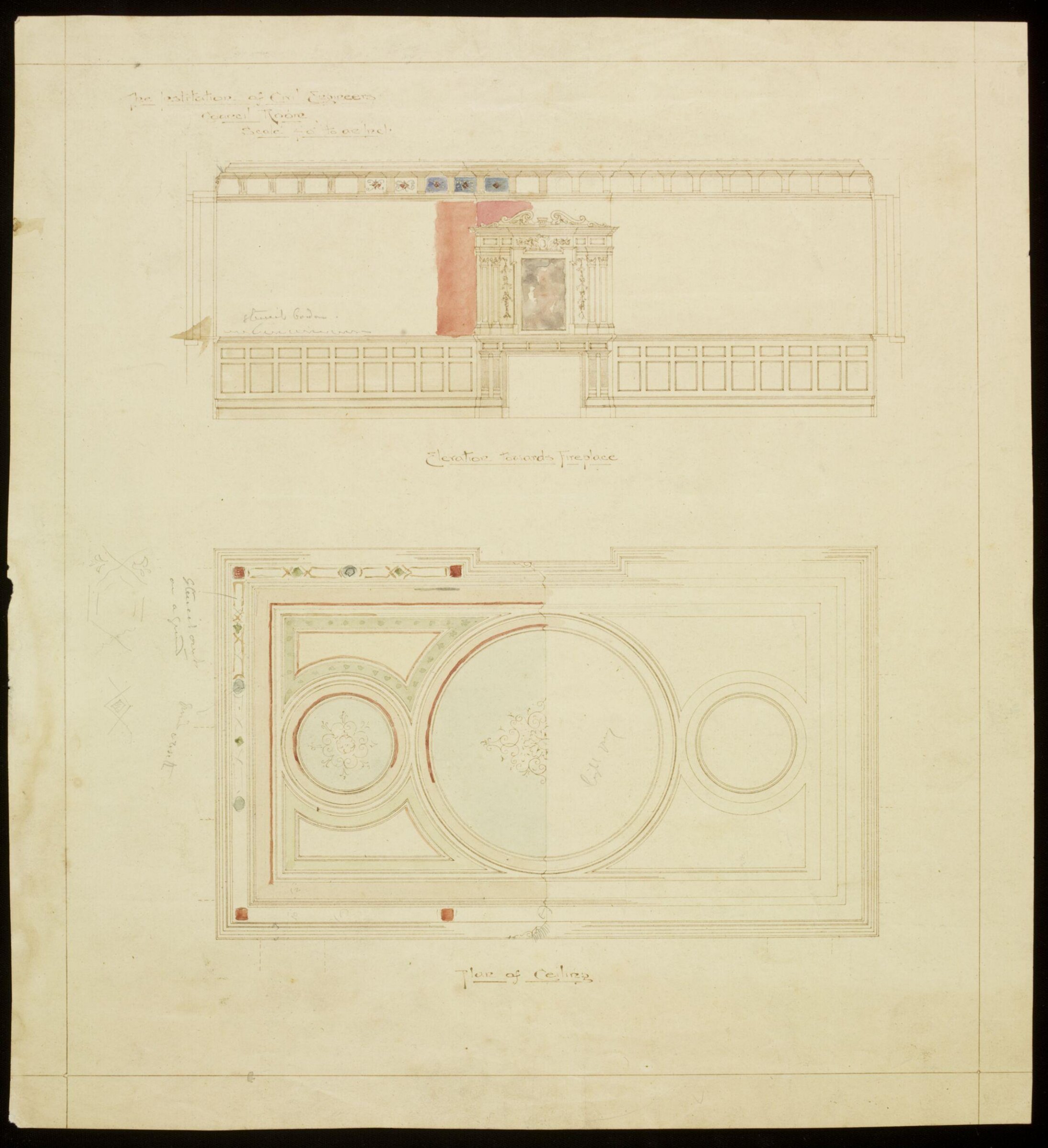 Decoration of the Institution of Civil Engineers, John Gregory Crace, 1894
