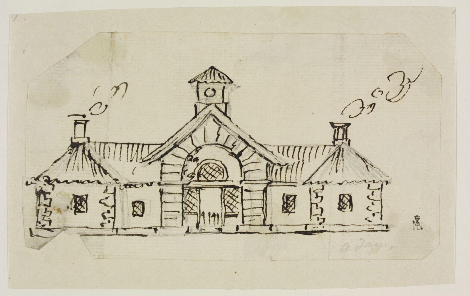 Drawing, Robert Adam, c. 1748-1792