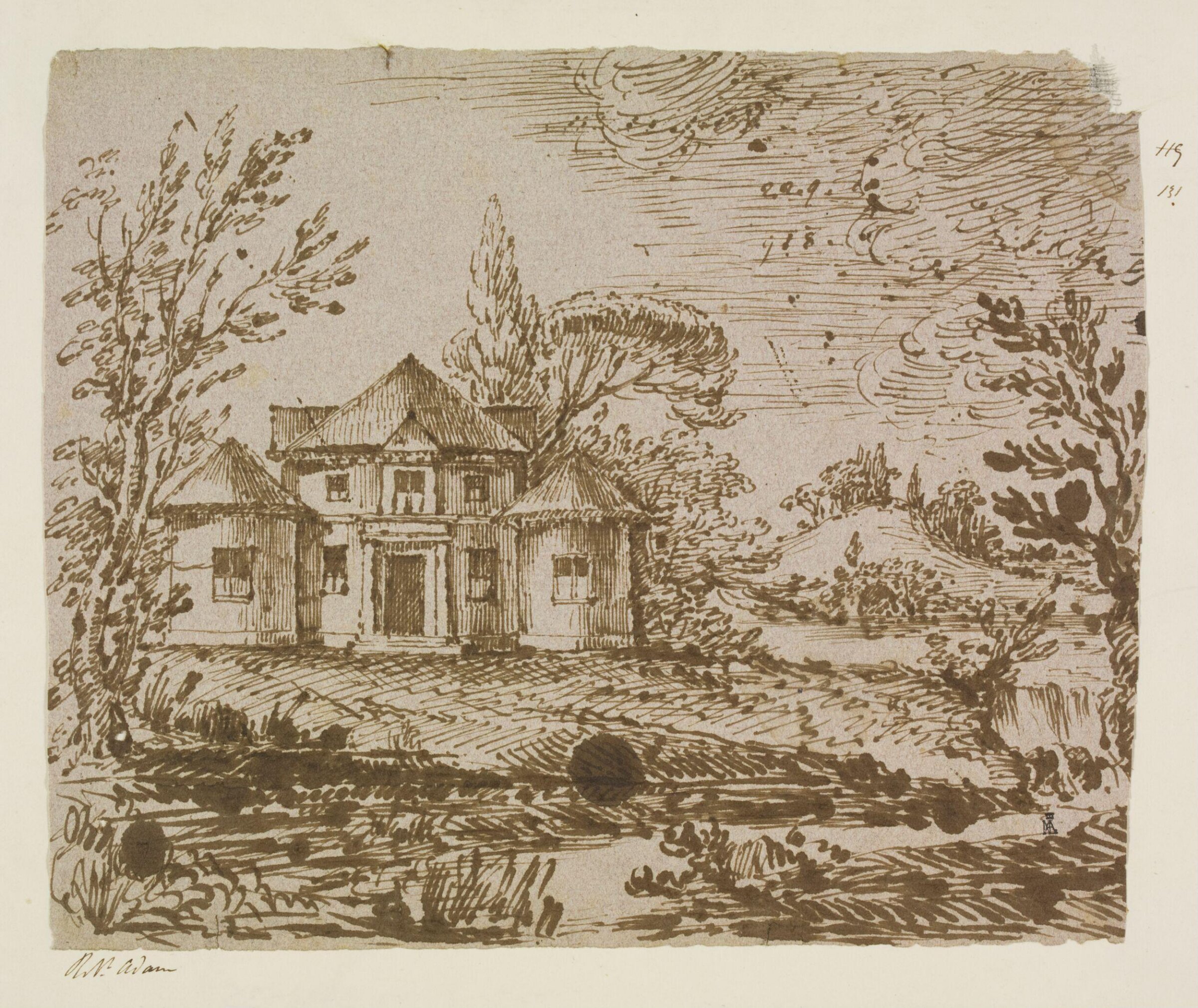 Drawing, Robert Adam, c. 1748-1792