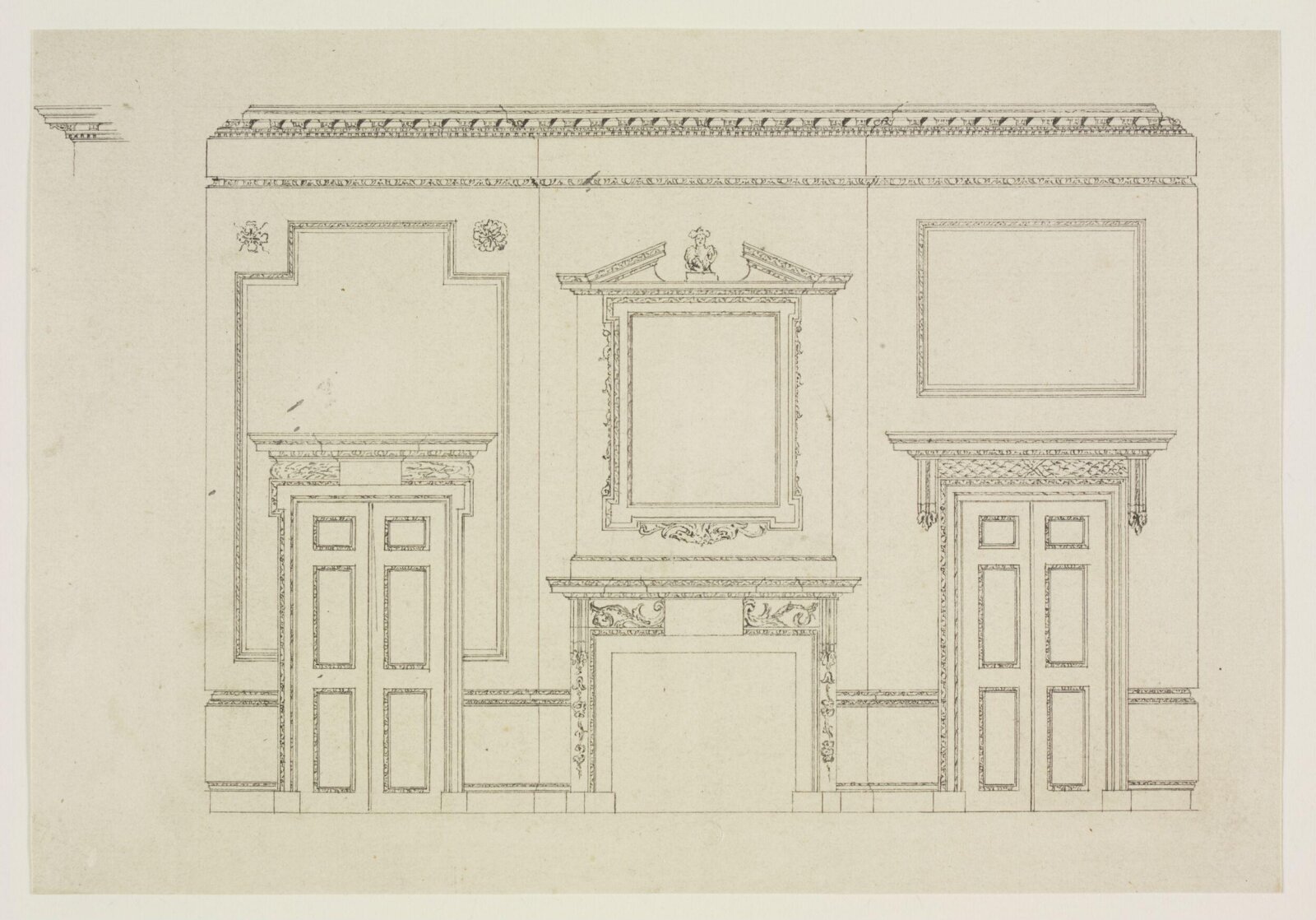 Drawing, Robert Adam, c. 1742-98