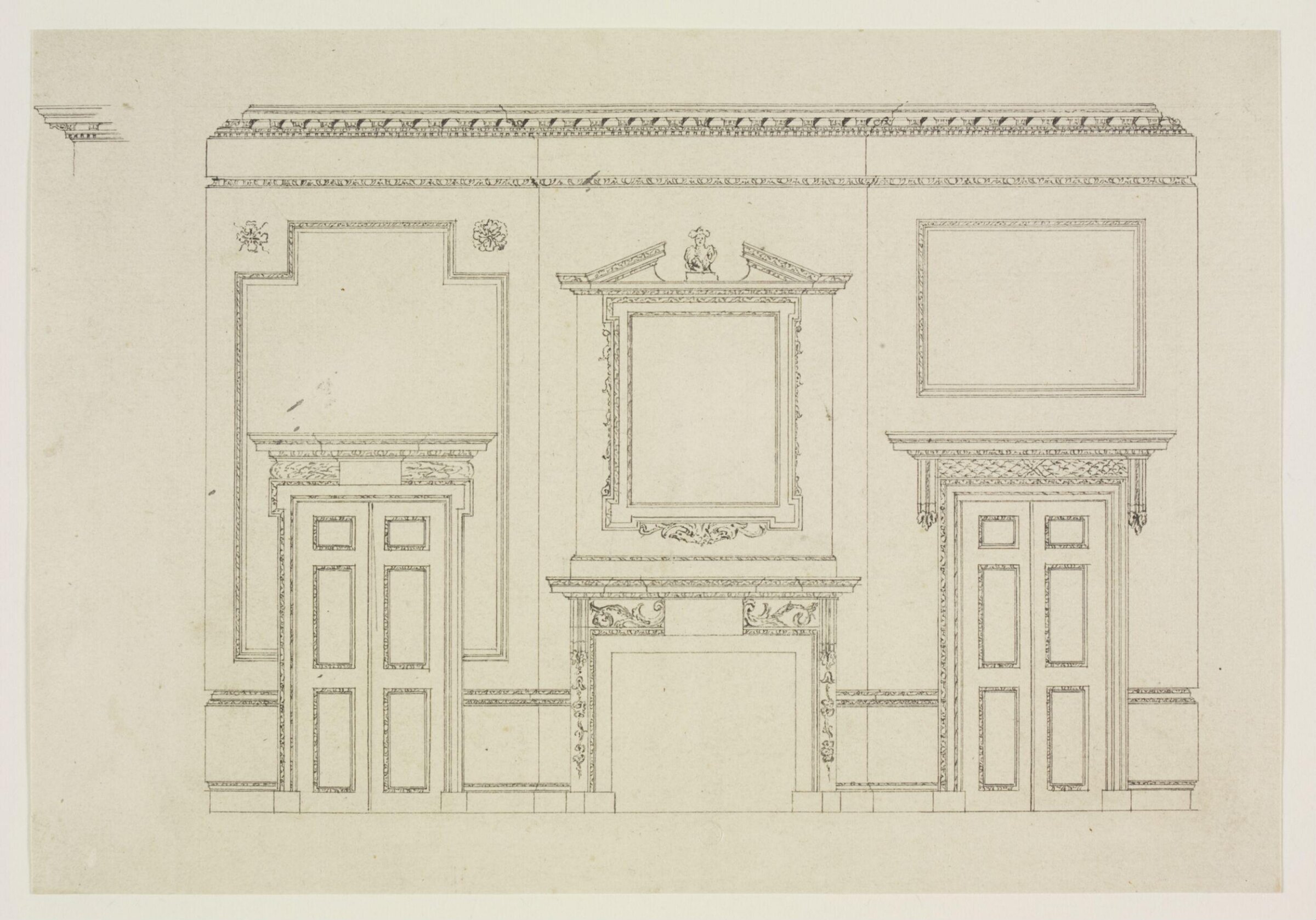 Drawing, Robert Adam, c. 1742-98