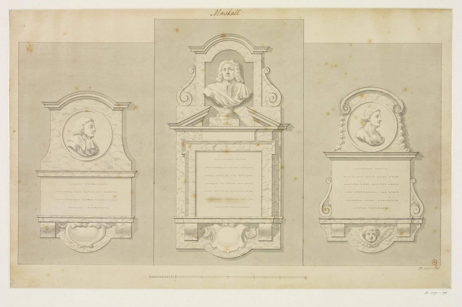 Drawing, Nicholas Maskall, 18th century - 19th century