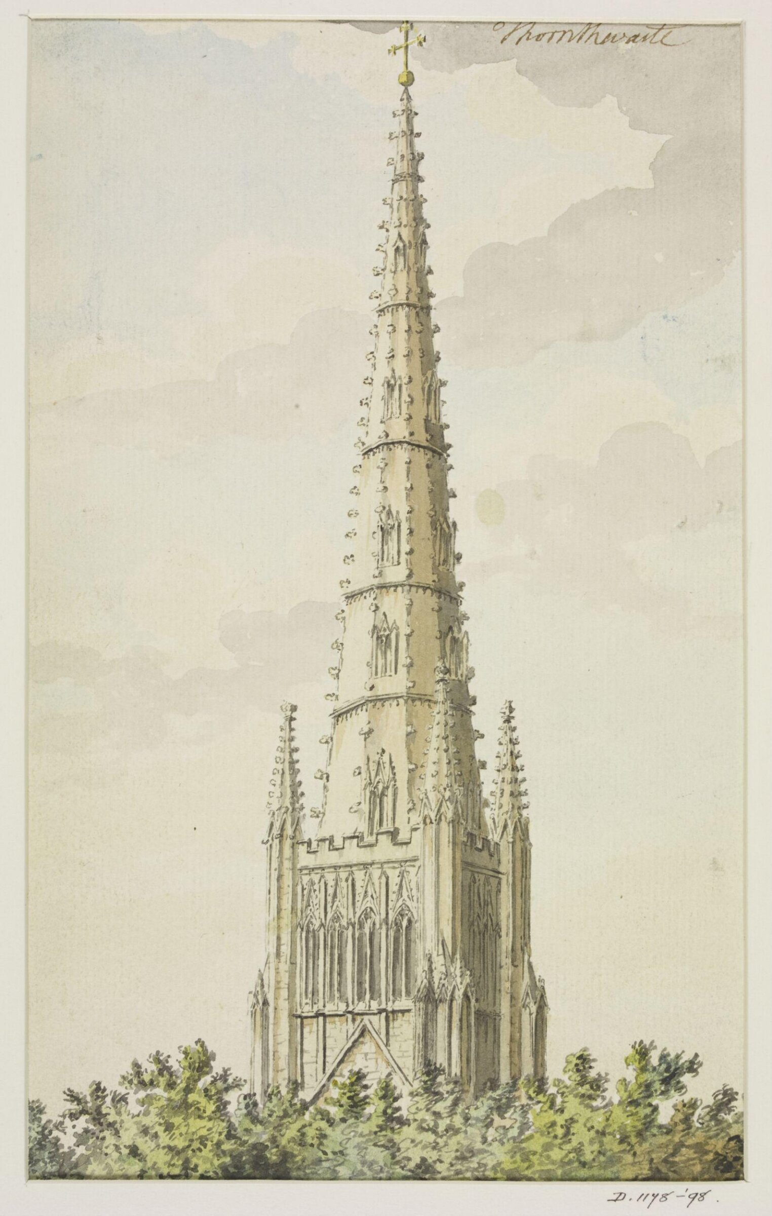 Drawing, Joseph Thornthwaite, 1774-98