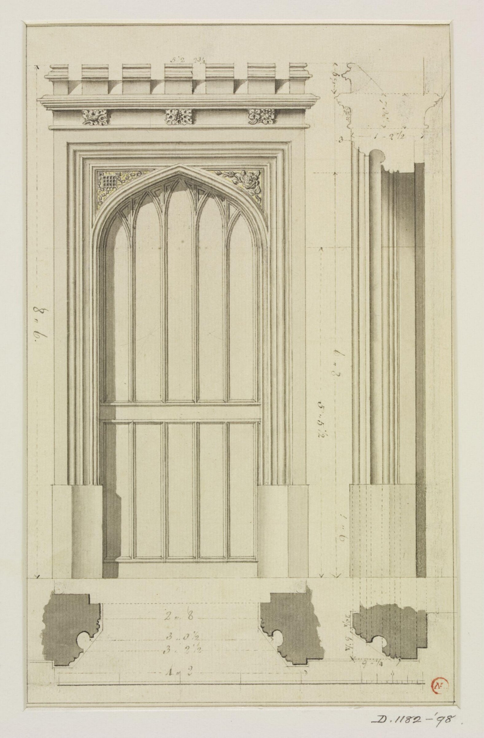 Drawing, Joseph Thornthwaite, 1774-98