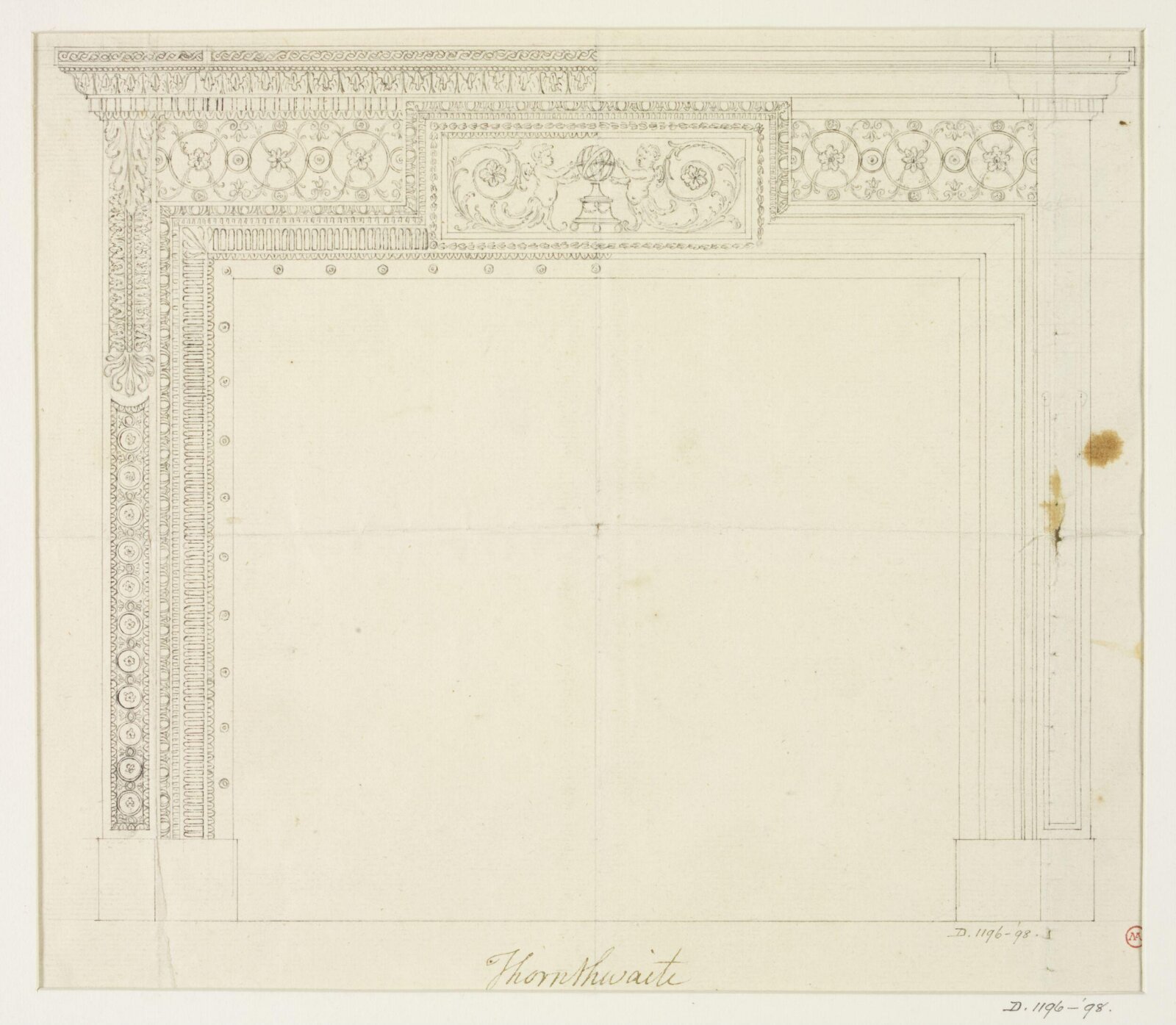 Drawing, Joseph Thornthwaite, 1774-98