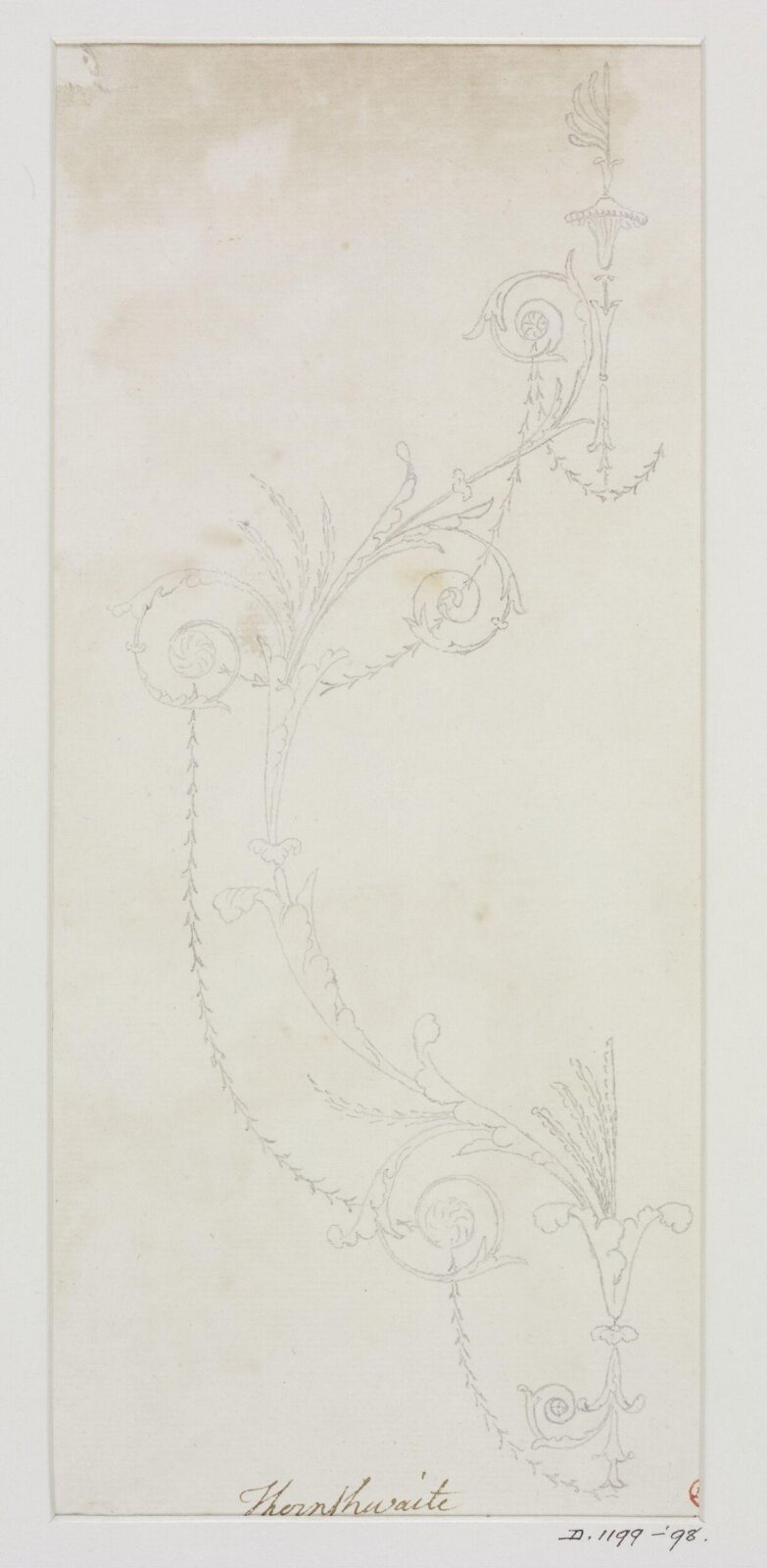 Drawing, Joseph Thornthwaite, 1774-98