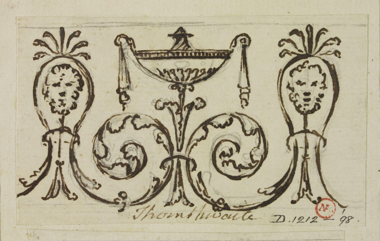 Drawing, Joseph Thornthwaite, 1774-98