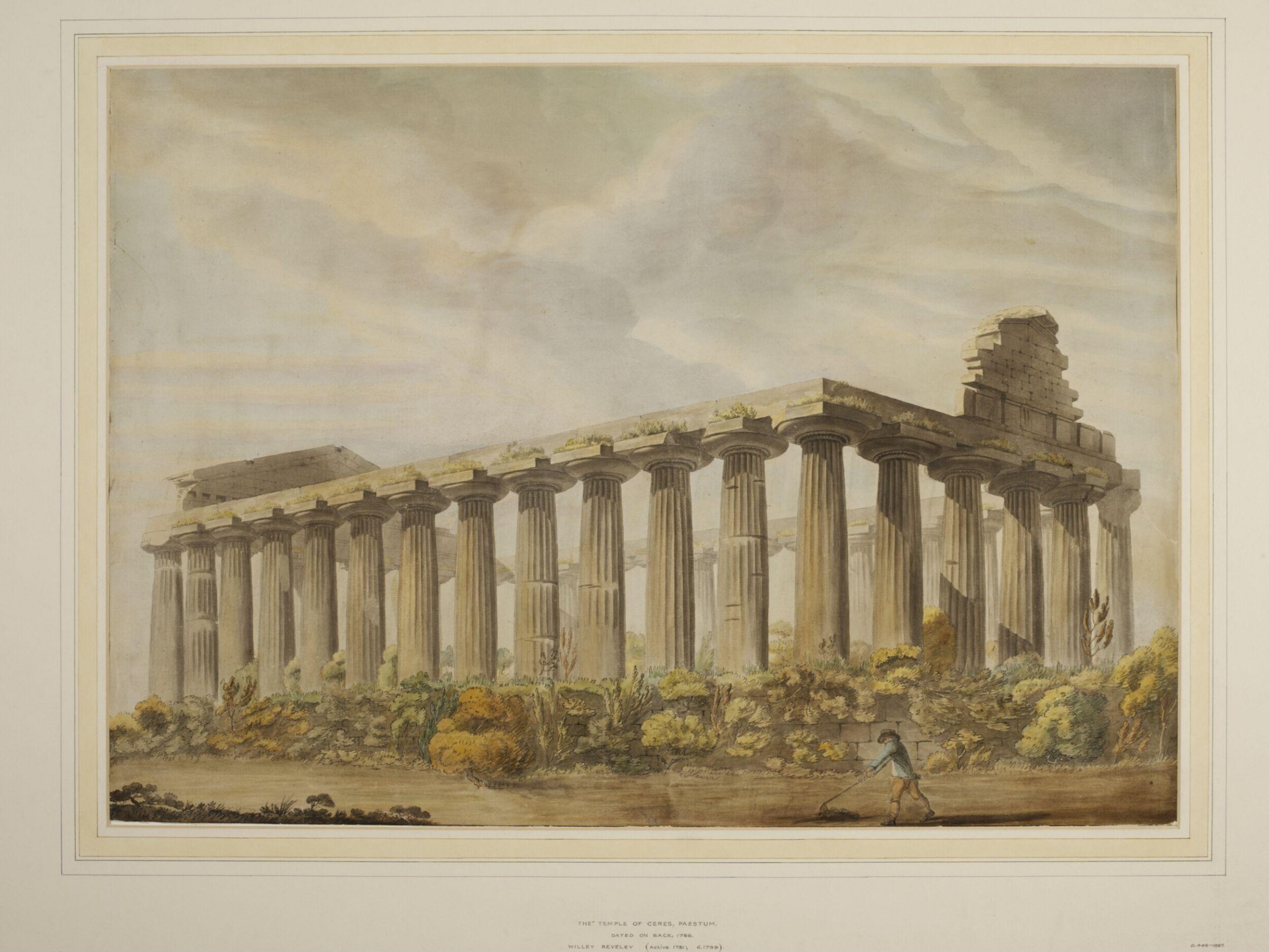 The Temple of Neptune, Paestum, Willey Reveley, ca. 1781-1799