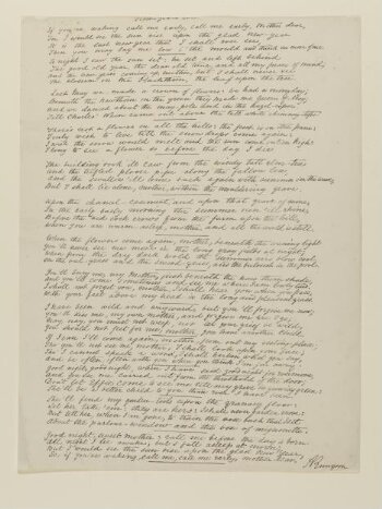 Text of poem 'New Year's Eve' from 'Illustrations to Tennyson's Idylls of the King and Other Poems', vol. 2