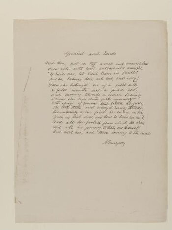 Text of poem 'Geraint and Enid' from 'Illustrations to Tennyson's Idylls of the King and Other Poems', vol. 1