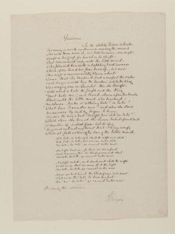 Text of poem 'Guinevere' from 'Illustrations to Tennyson's Idylls of the King and Other Poems', vol. 1