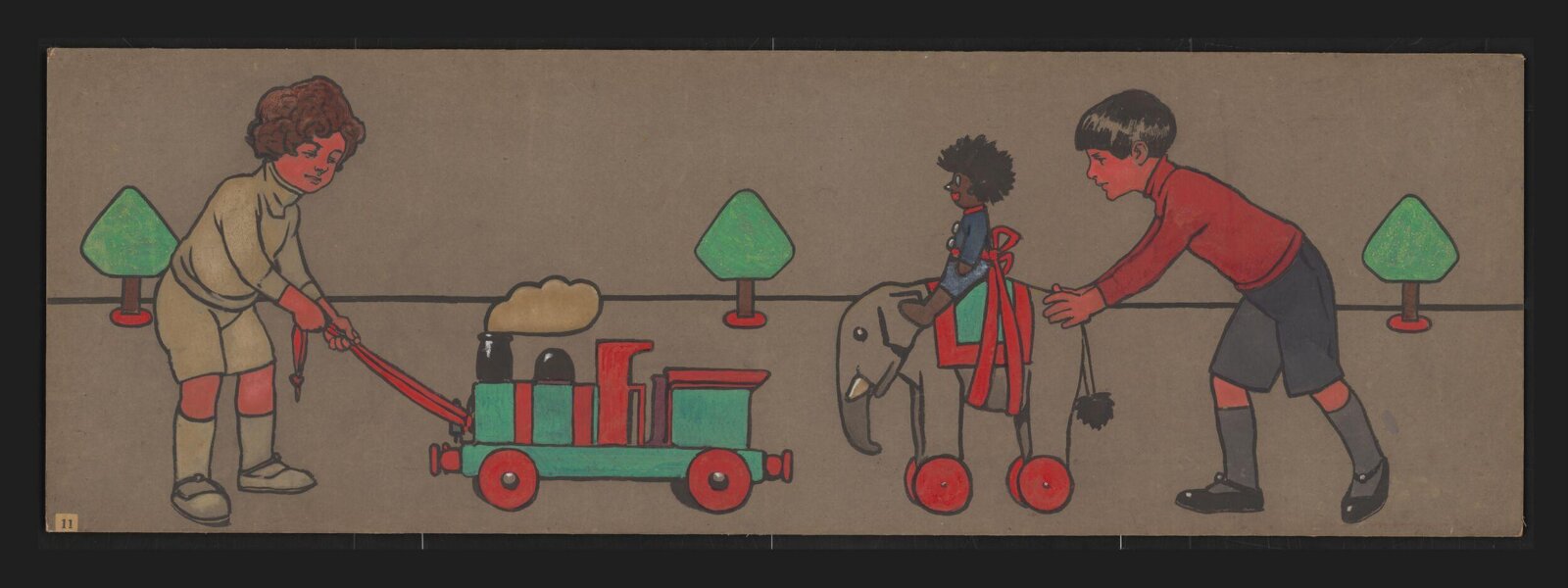 Drawing, John Hassall, 1900