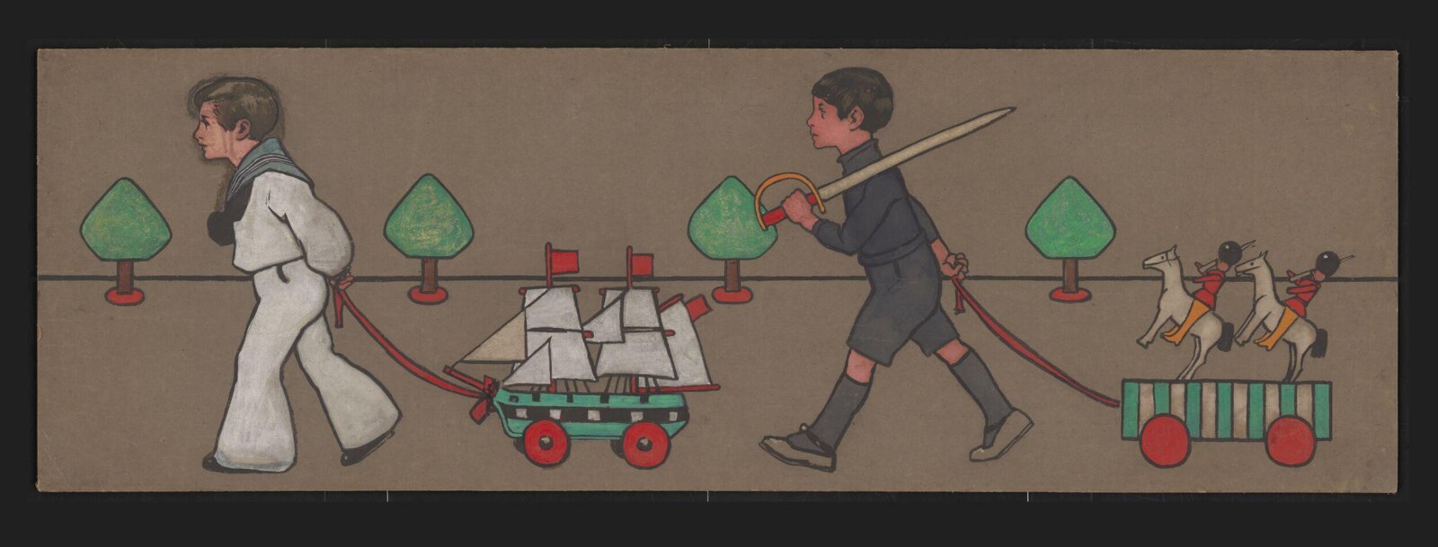Drawing, John Hassall, ca. 1900
