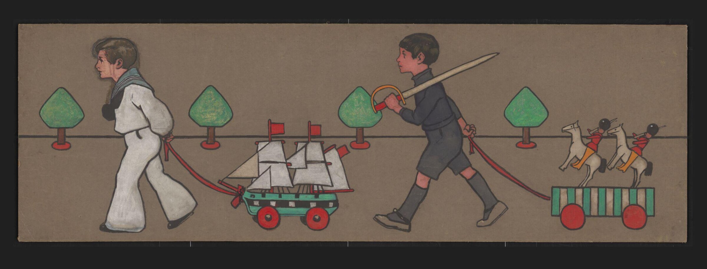 Drawing, John Hassall, ca. 1900