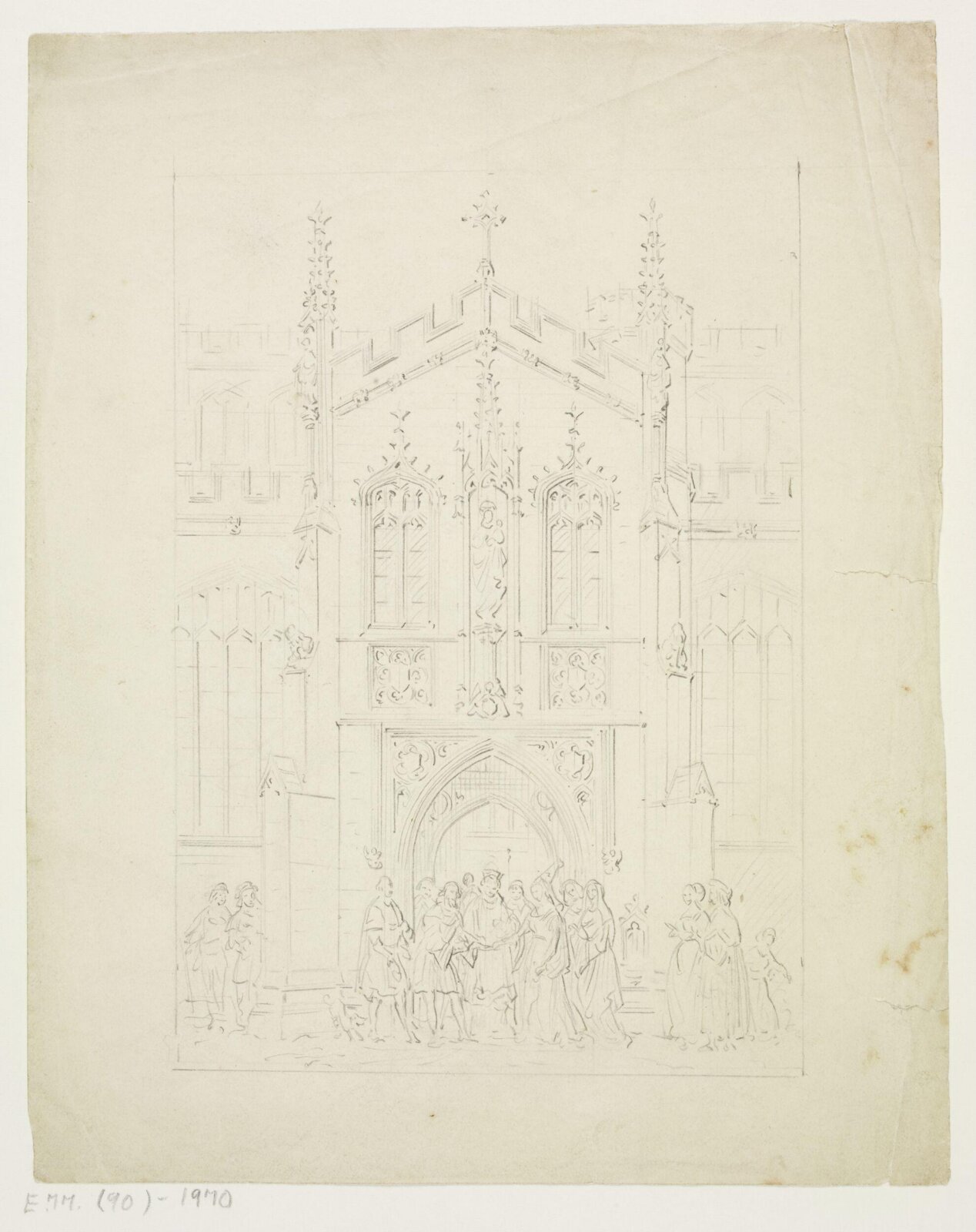 Drawing, A.W.N. Pugin, c. 1839-52