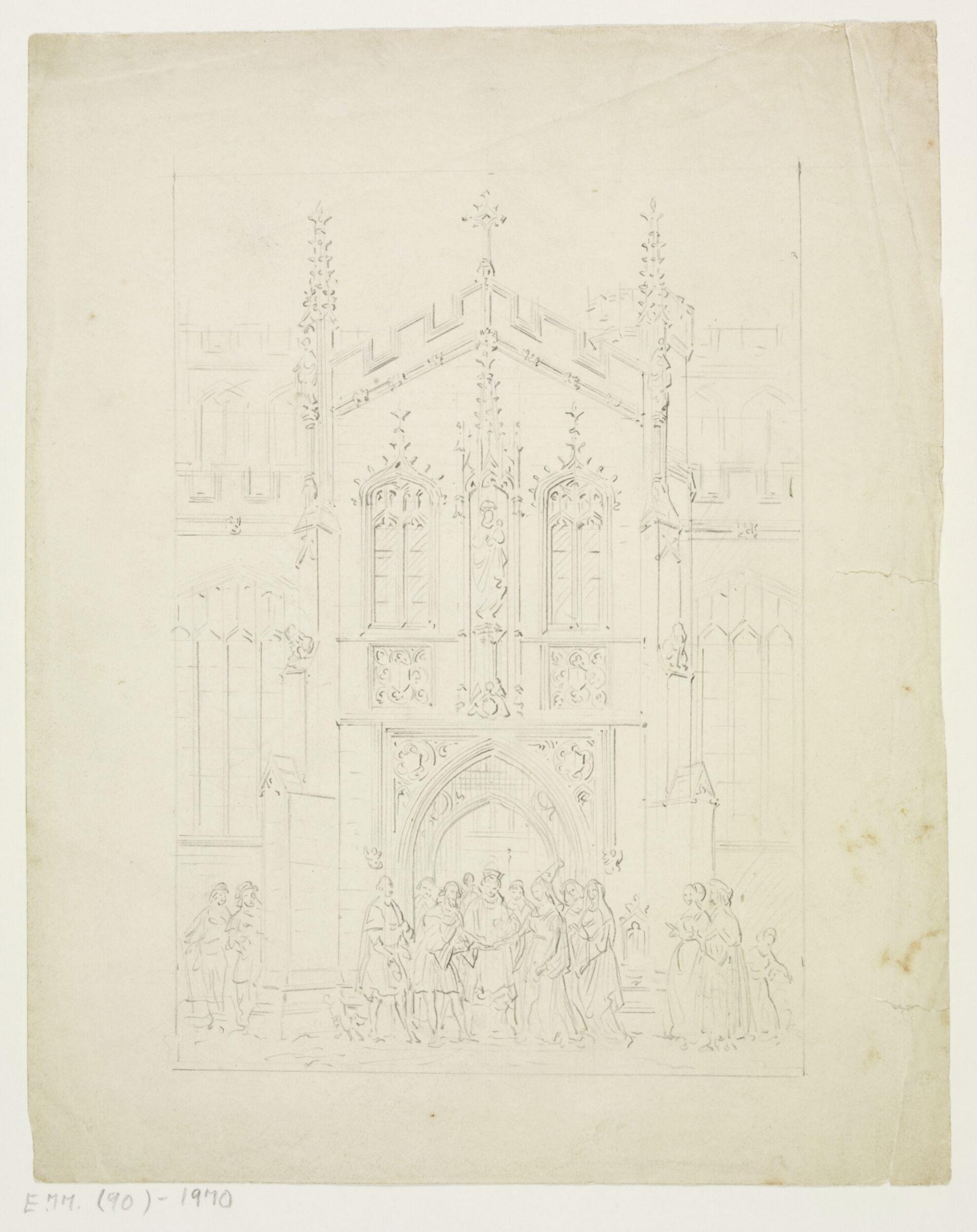 Drawing, A.W.N. Pugin, c. 1839-52