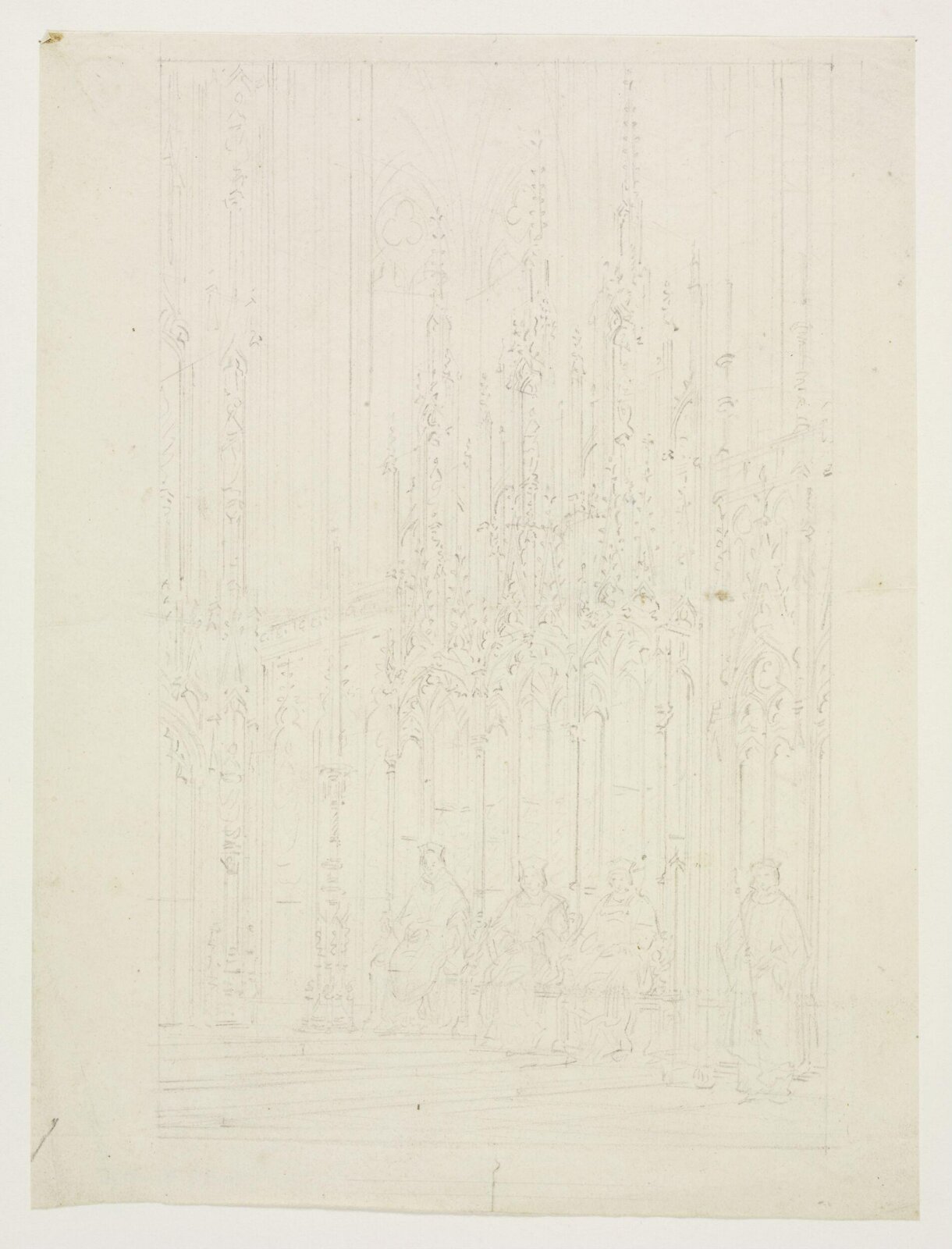 Drawing, A.W.N. Pugin, c. 1839-52