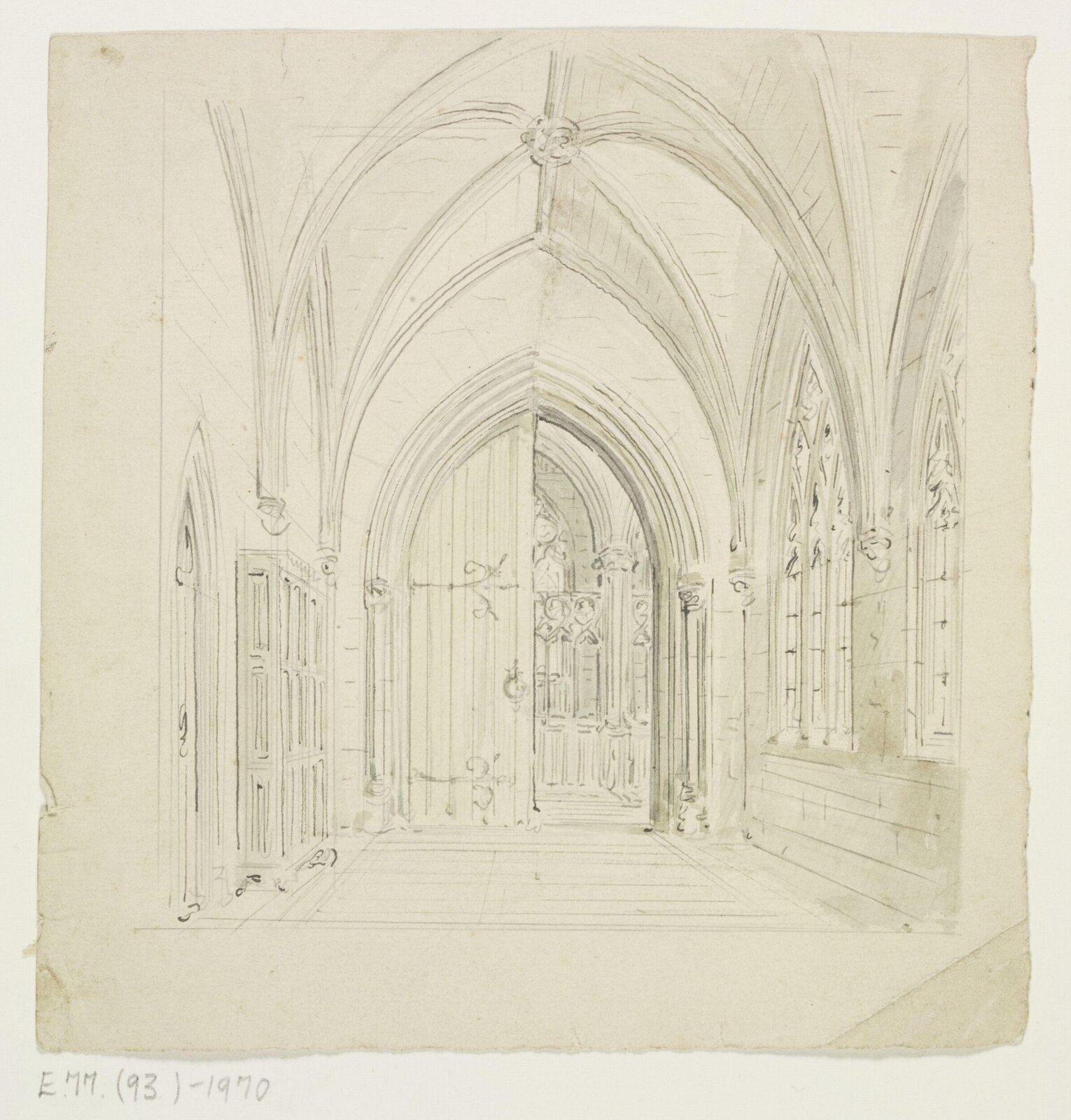 Drawing, A.W.N. Pugin, c. 1839-52