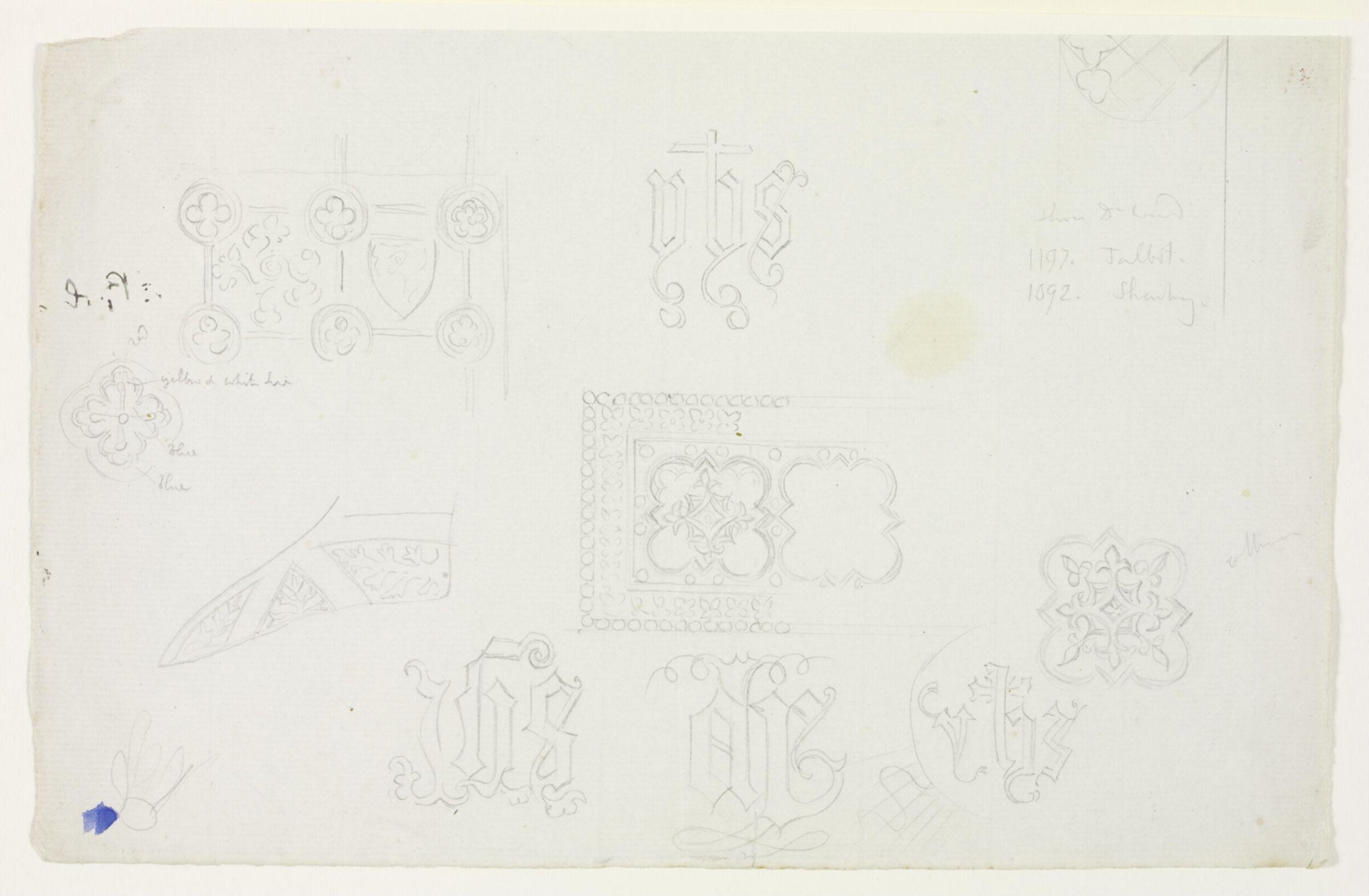 Drawing, A.W.N. Pugin, 1840-52