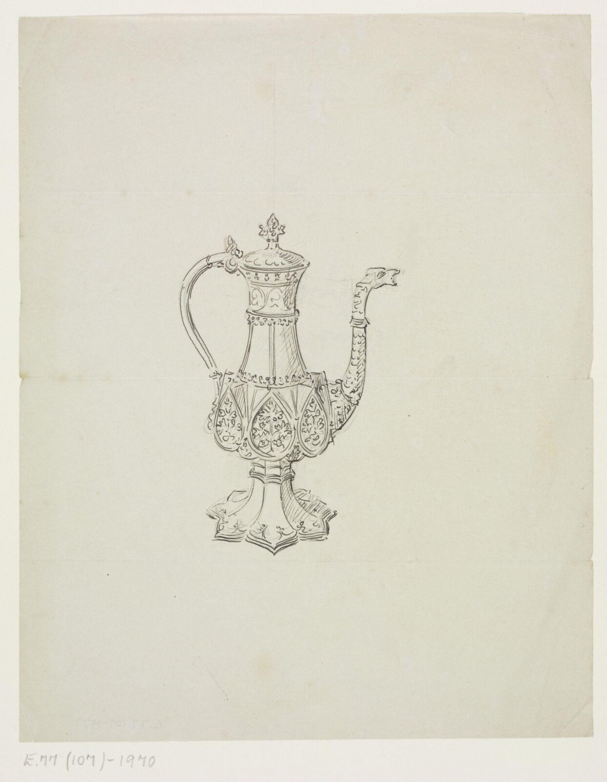 Drawing, A.W.N. Pugin, 1840-52