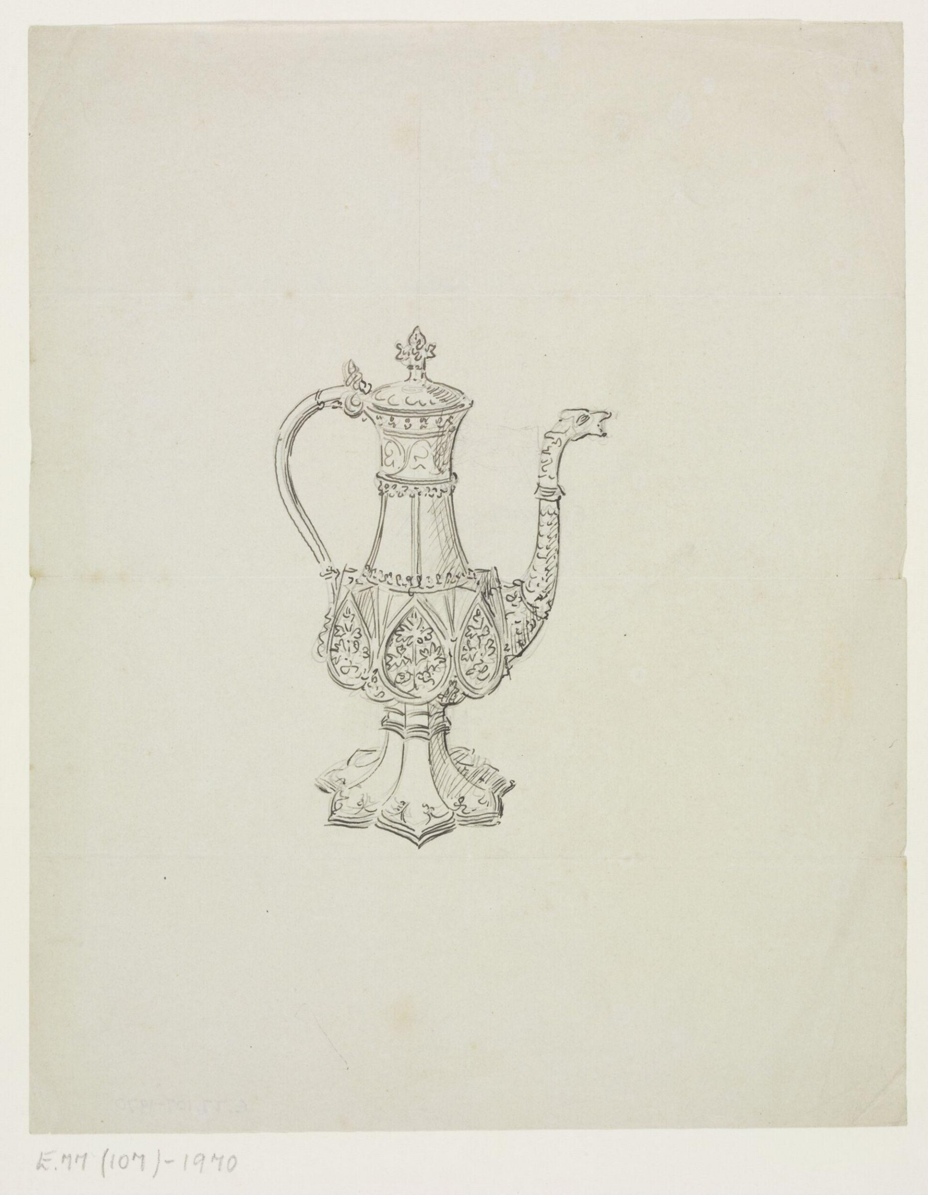 Drawing, A.W.N. Pugin, 1840-52
