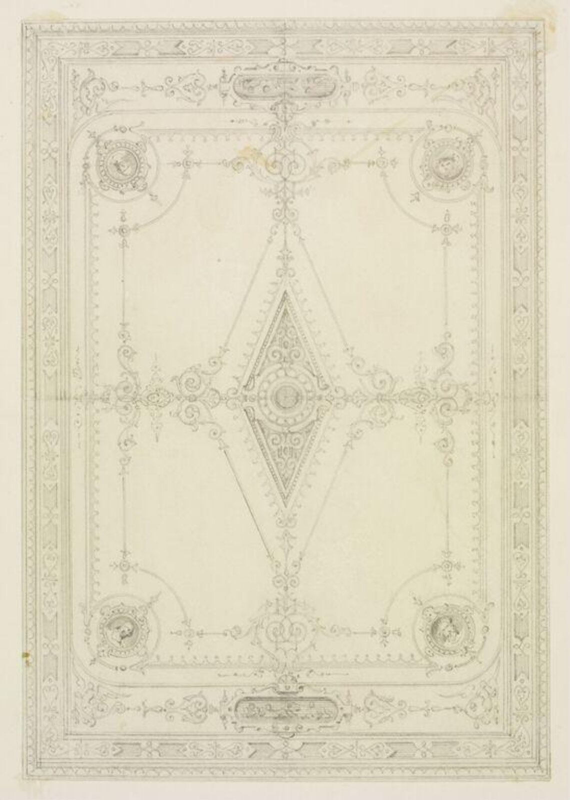 Drawing, John Gregory Crace, mid 19th century