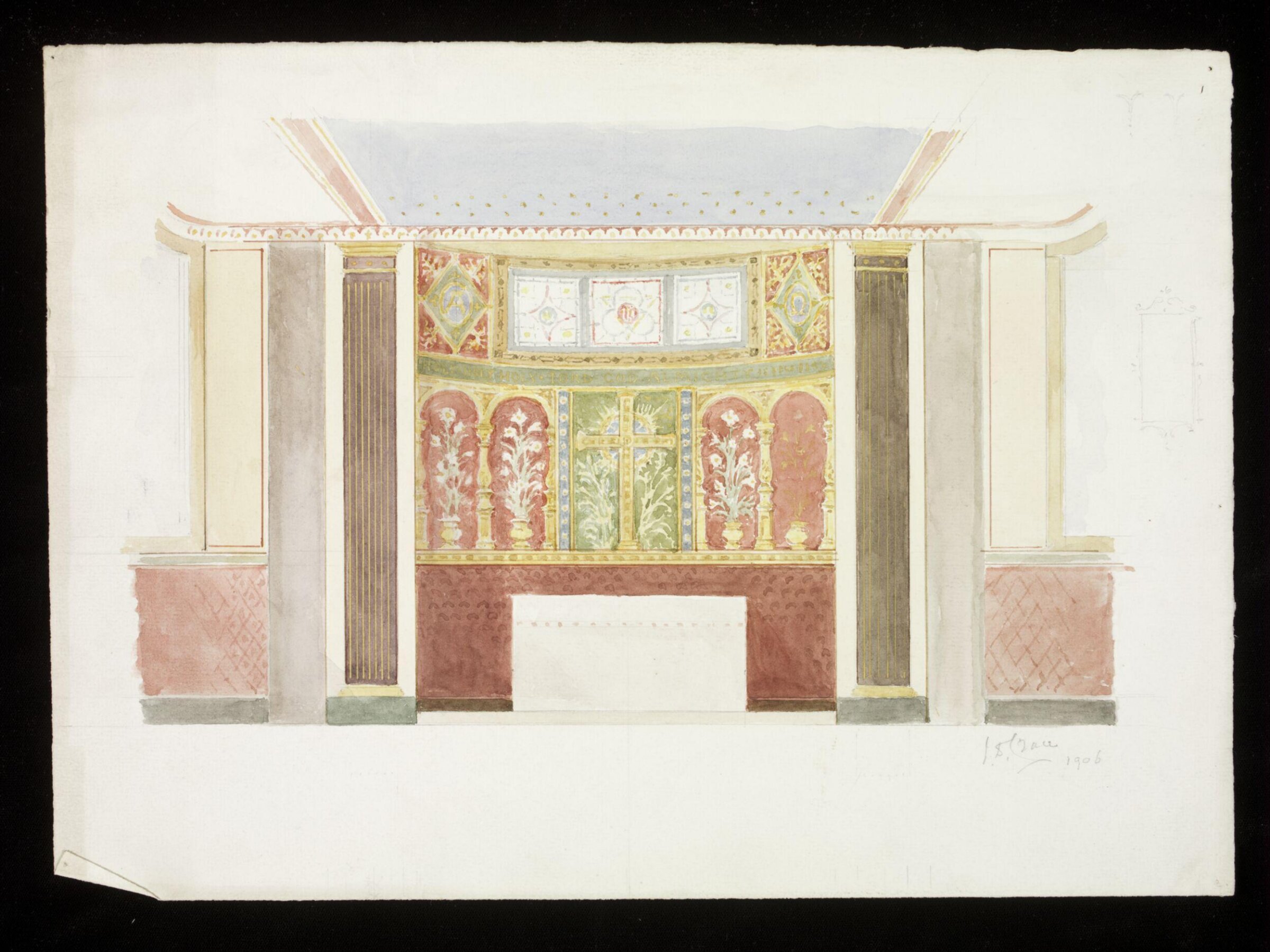 Drawing, John Dibblee Crace, 1906