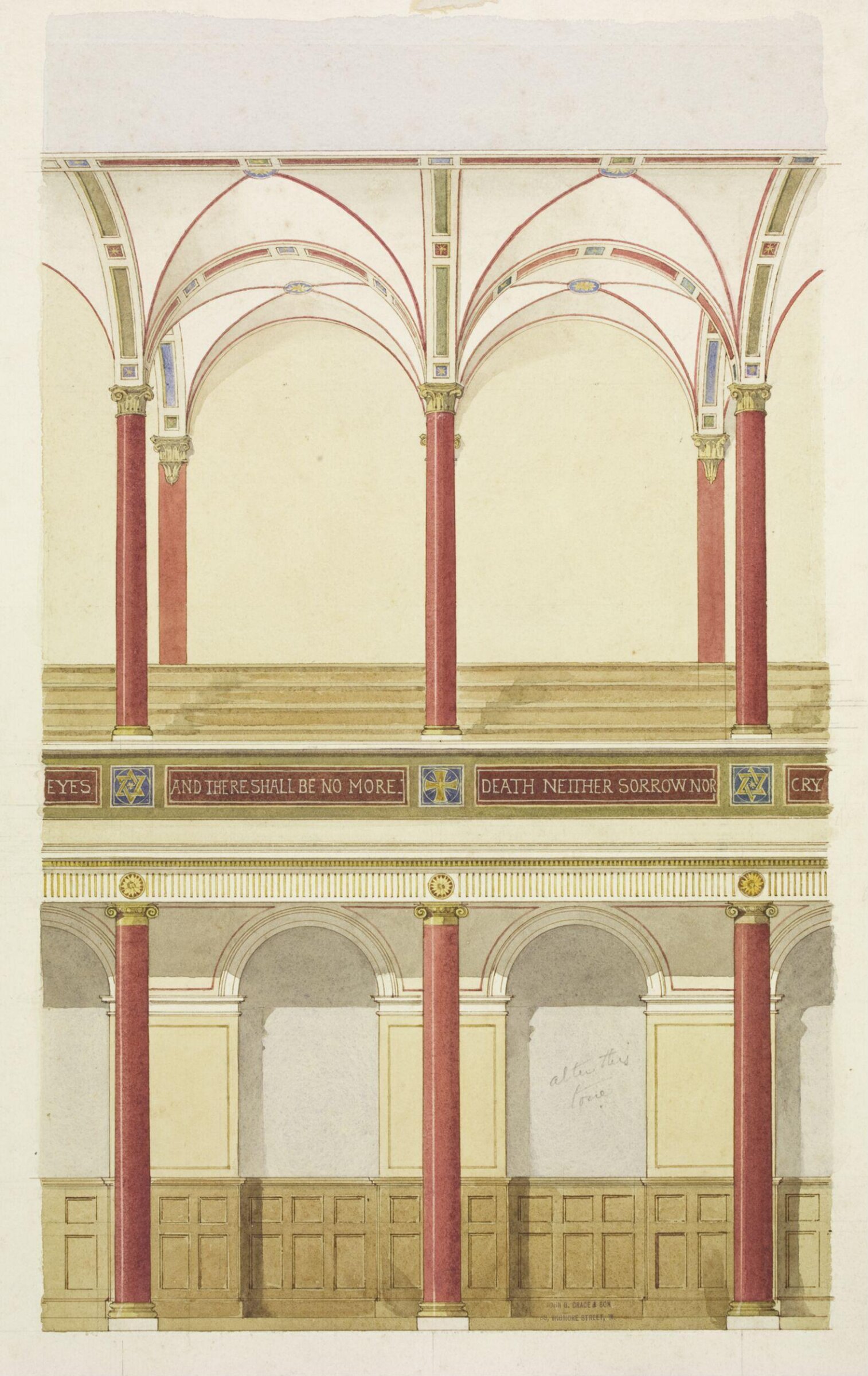 Drawing, John Dibblee Crace, 1830-1860