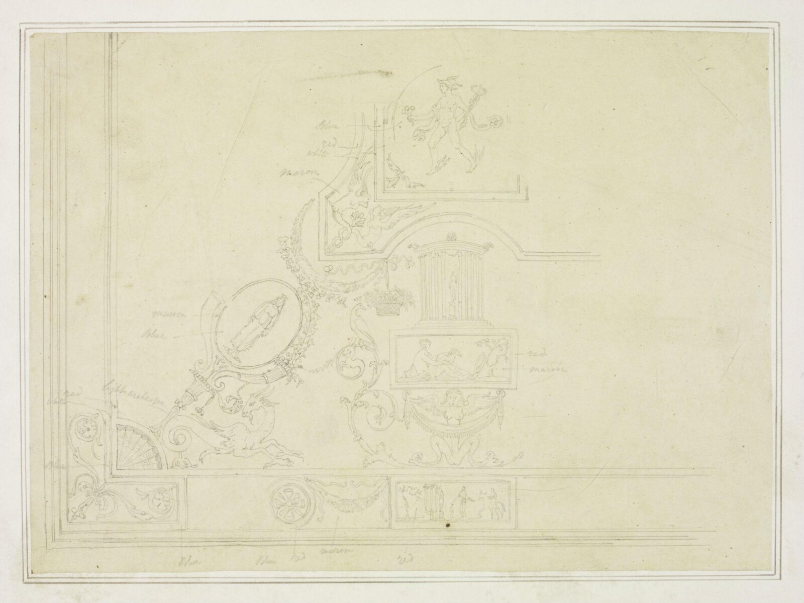 Drawing, John Gregory Crace, mid 19th century