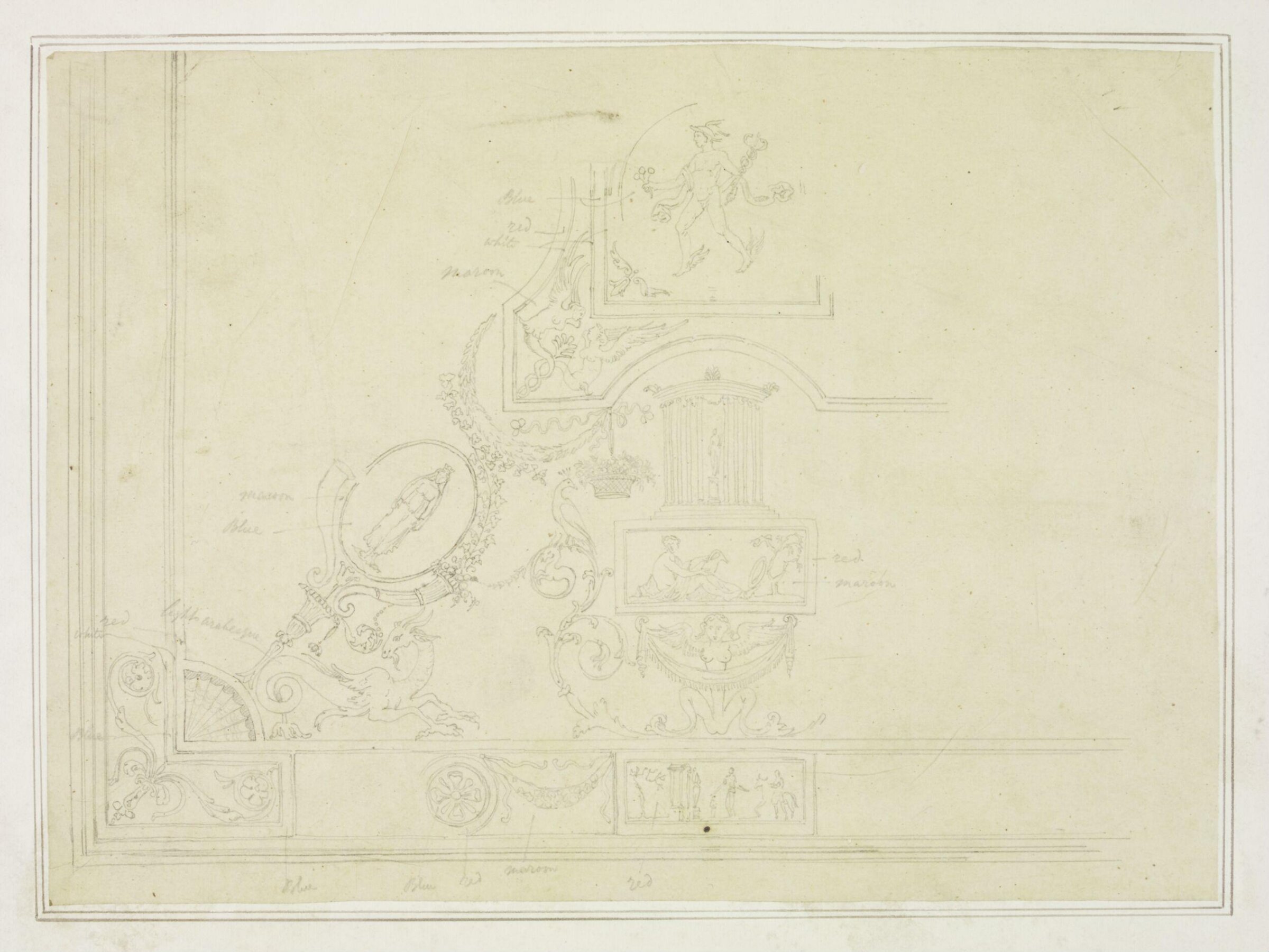 Drawing, John Gregory Crace, mid 19th century