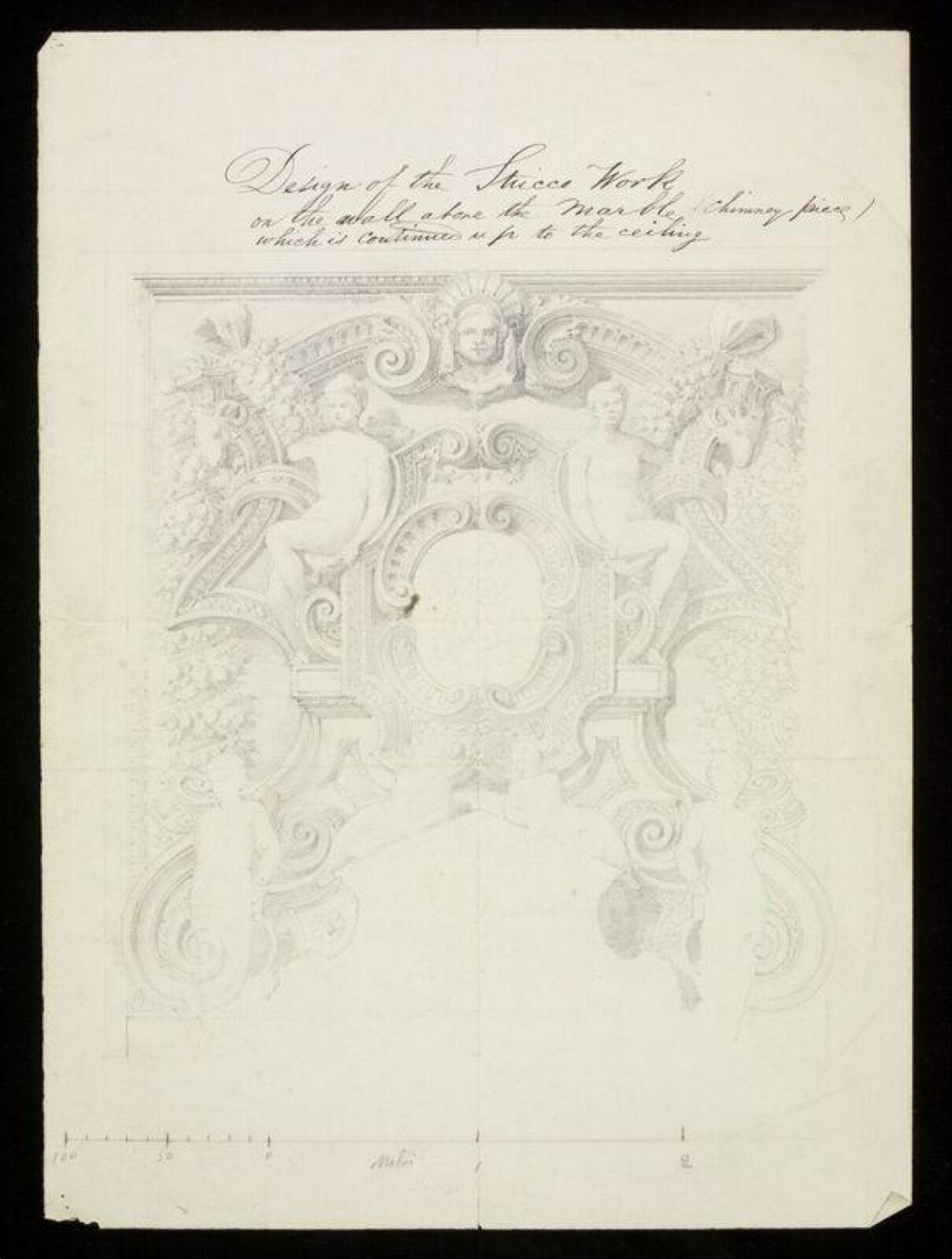 Drawing, attributed to Frederick Crace, c. early 19th century
