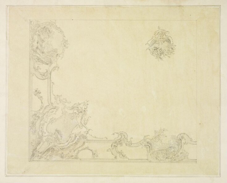 Design for a rococo ceiling top image