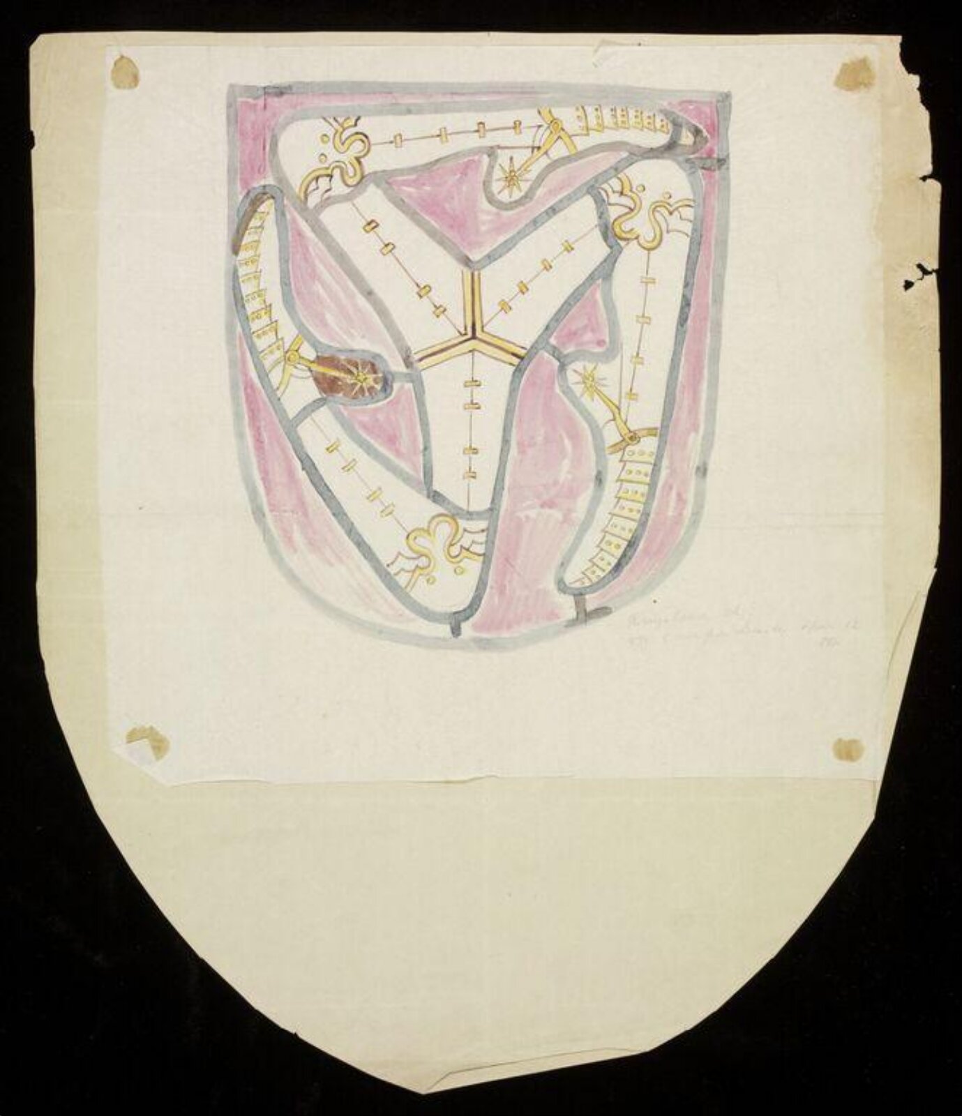 Drawing, John Gregory Crace, 12/04/1866